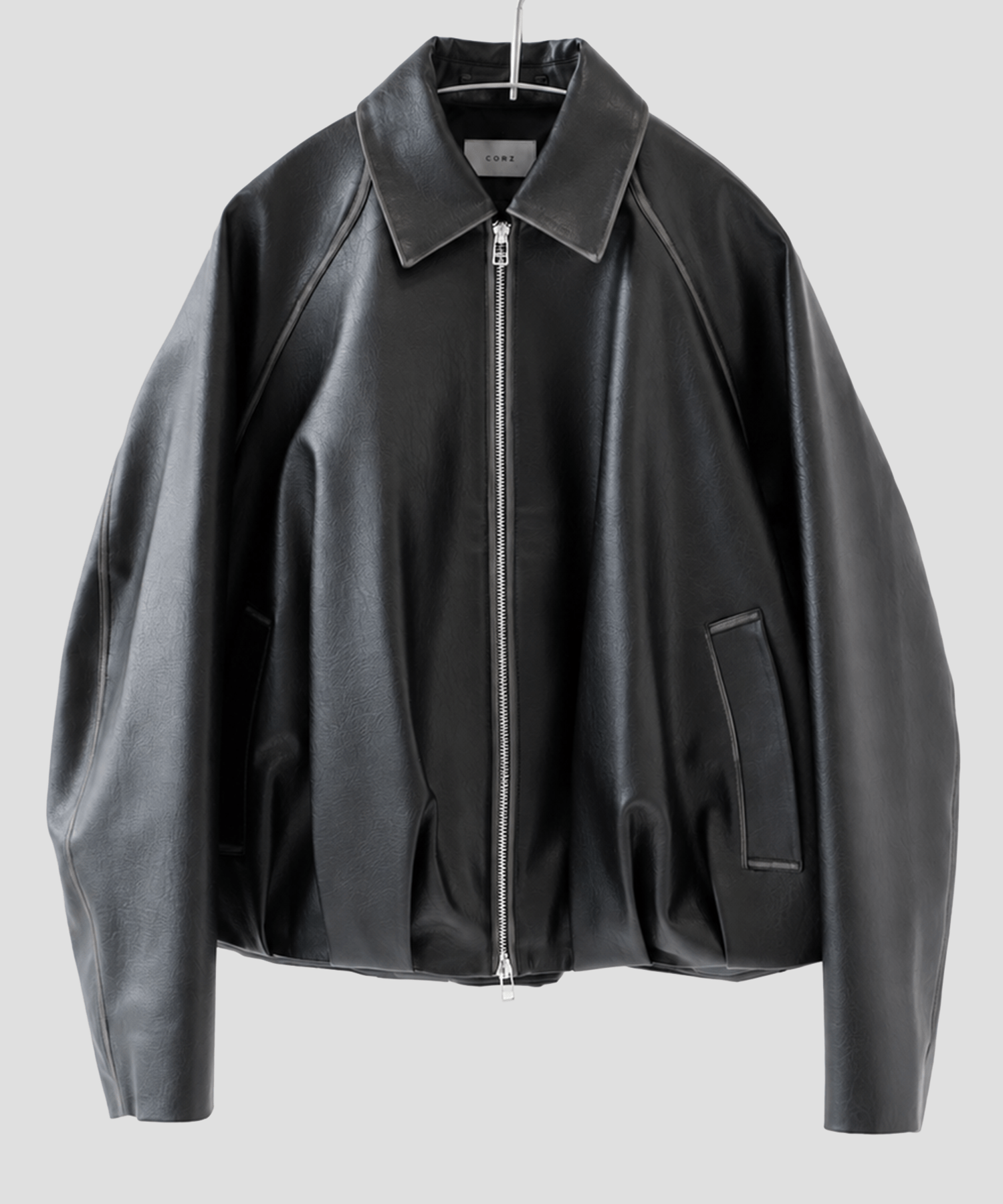 balloon blouson vintage faux leather