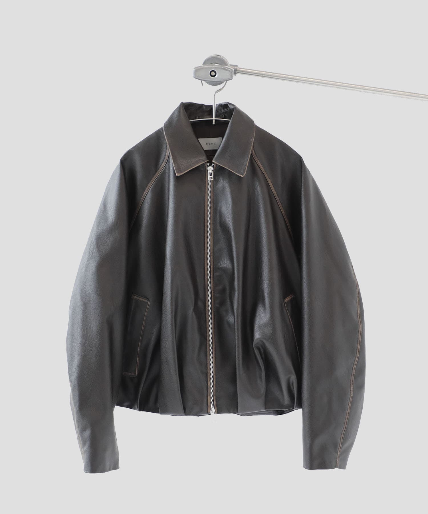 balloon blouson vintage faux leather