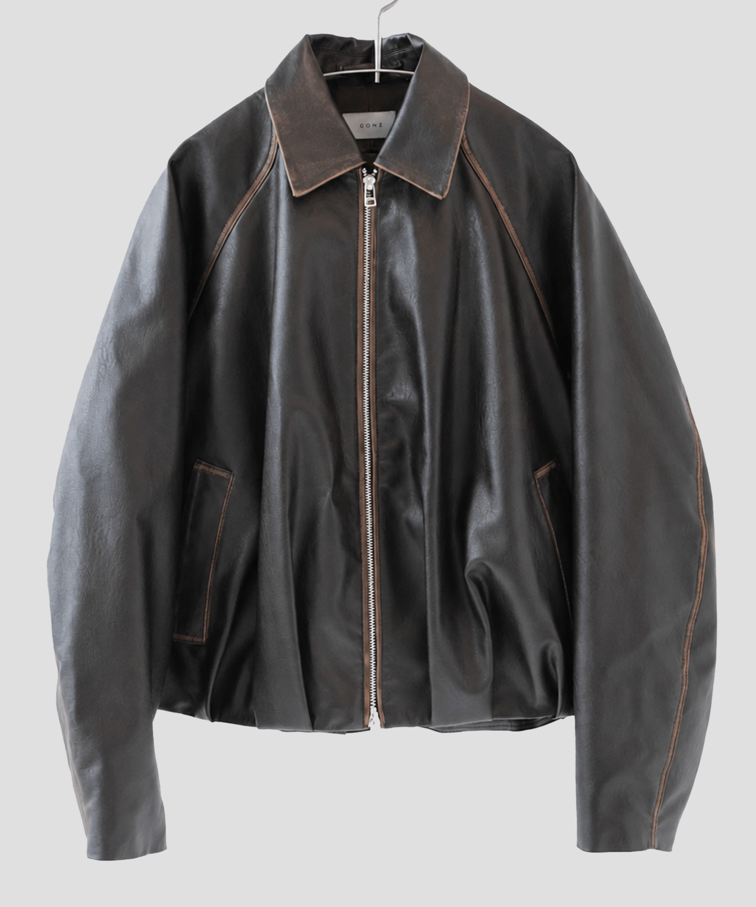 balloon blouson vintage faux leather