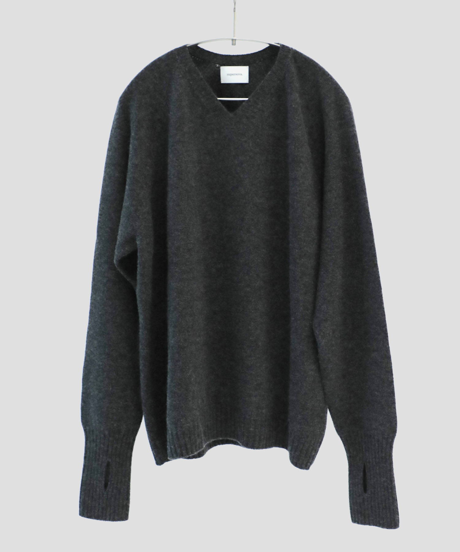 別注 Whole Garment V-Neck Wool/Cashmere/Silk