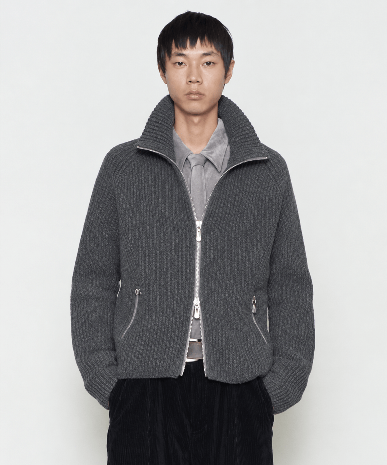 DRIVERS ZIP UP SWEATER