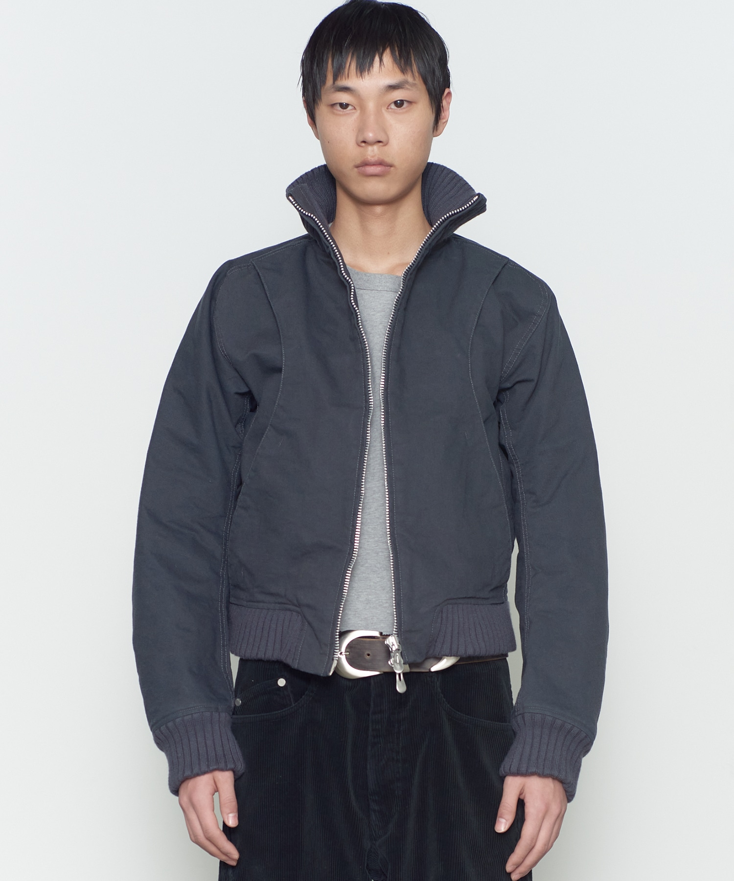 STAND COLLAR BOMBER JACKET