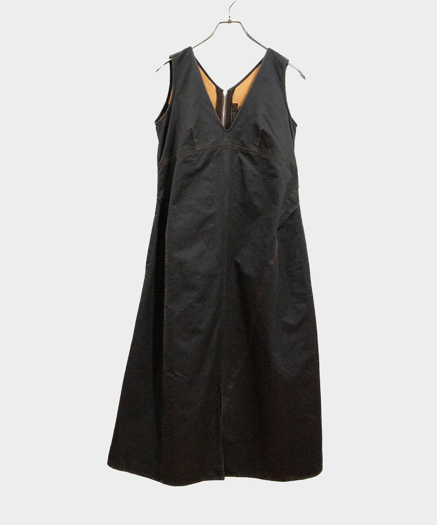 WAX COATING TUCK DRESS