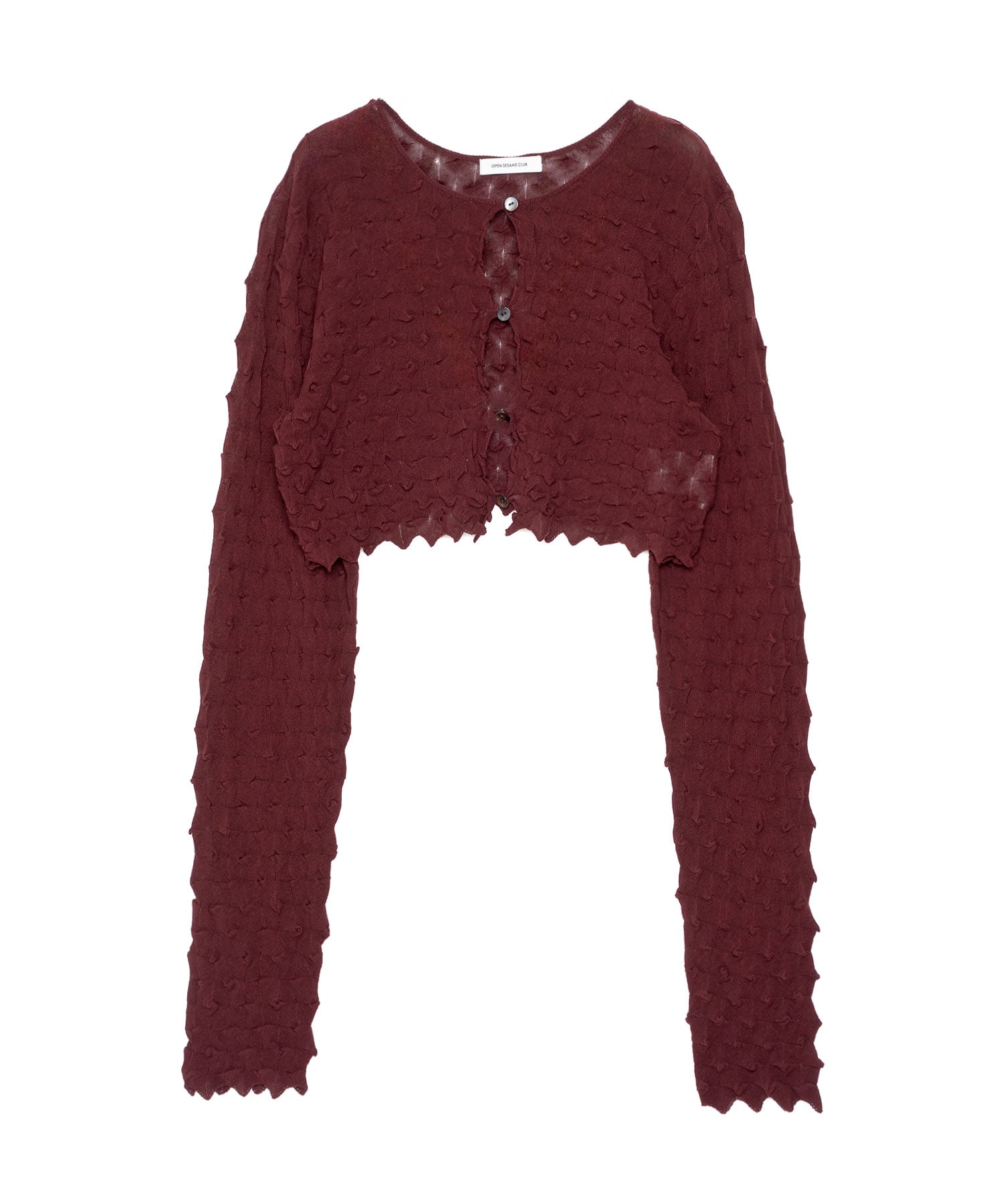 ice cotton short cardigan