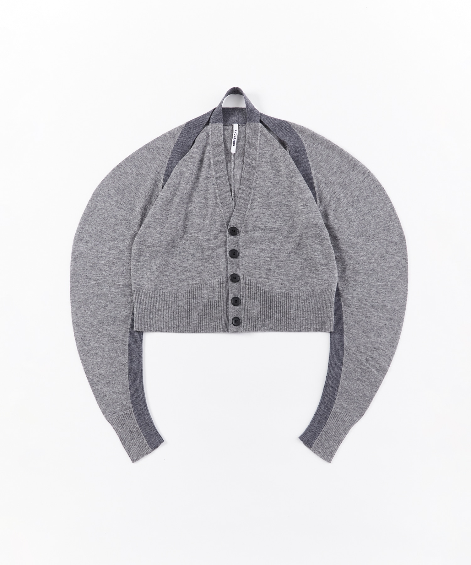RIB SWITCHING SHORT CARDIGAN