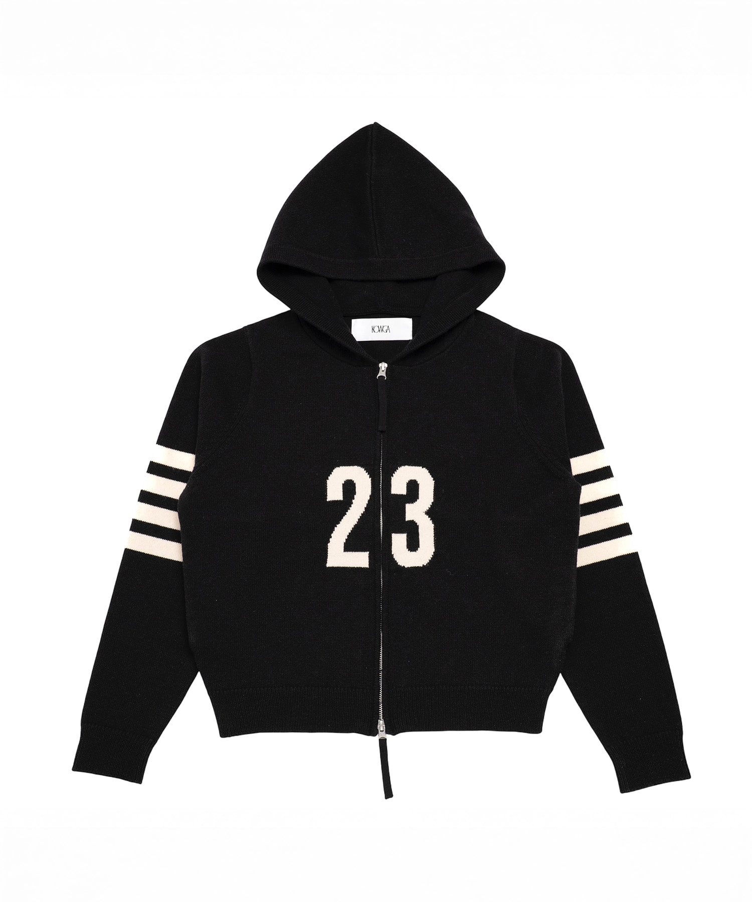 FOOT BALL KNIT HOODIE