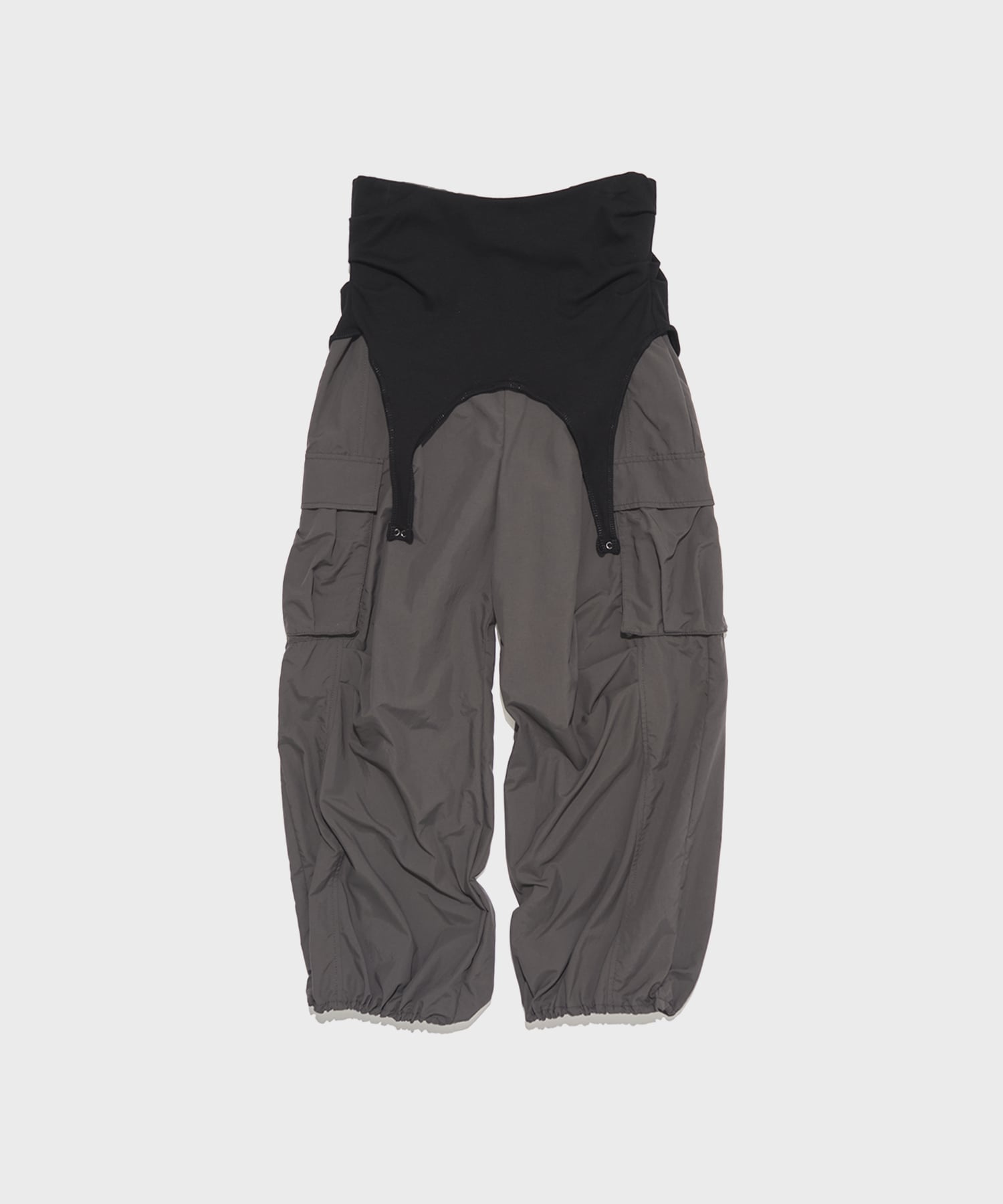 LAYERED PARACHUTE PANTS