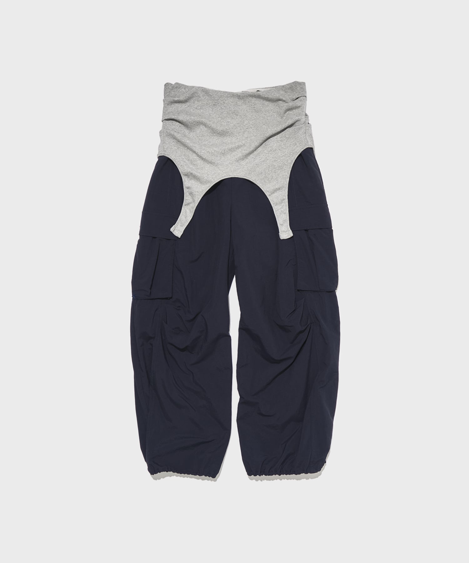 LAYERED PARACHUTE PANTS