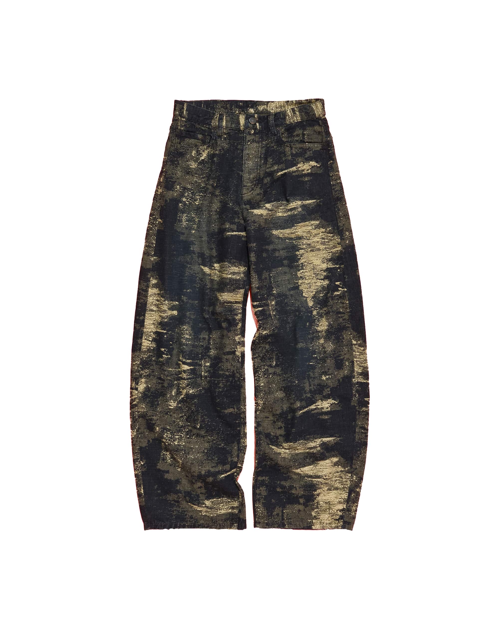 別注TAAKK DENIM CURVELEGPANTS