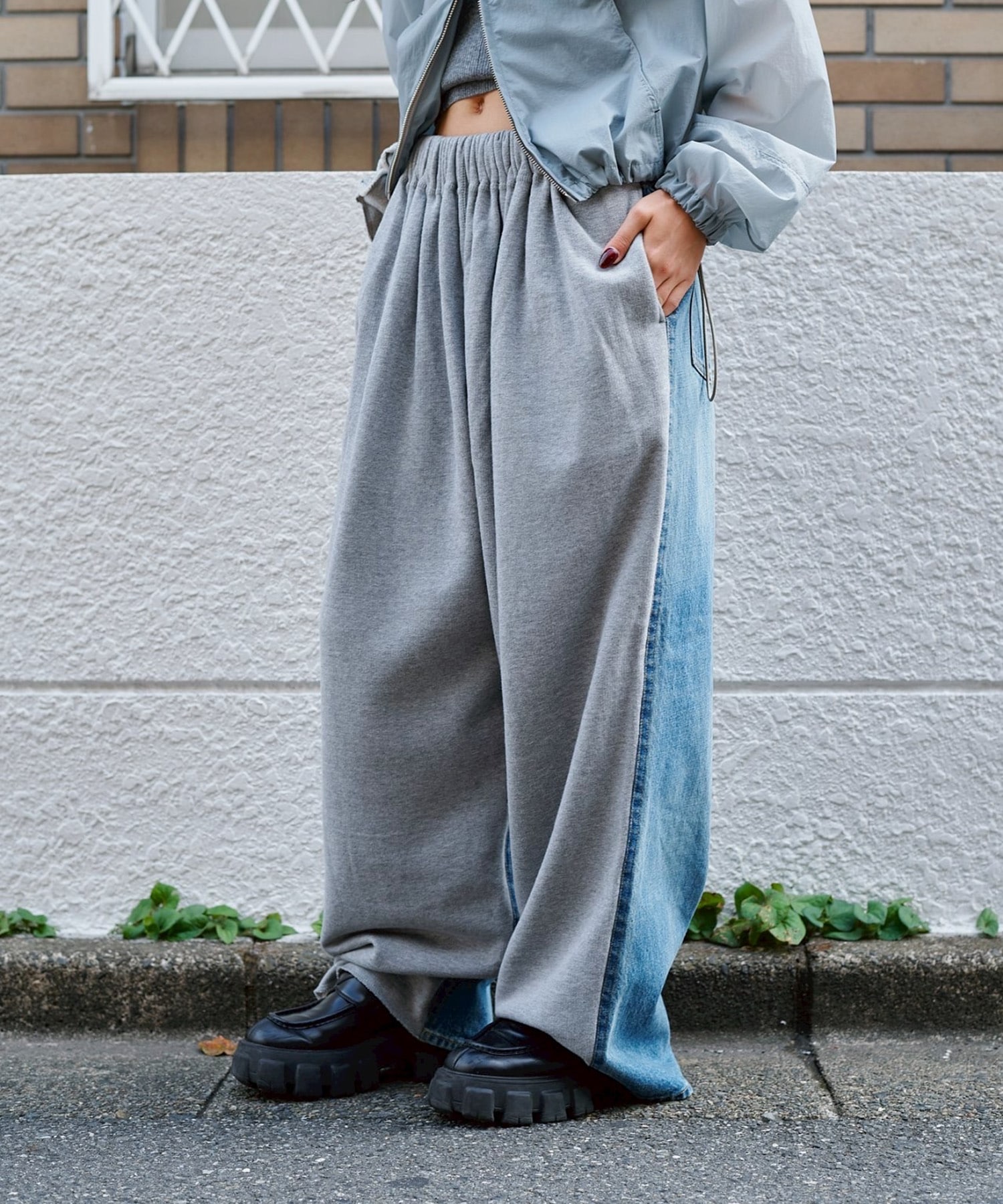 Hybride Sweat Denim Pants