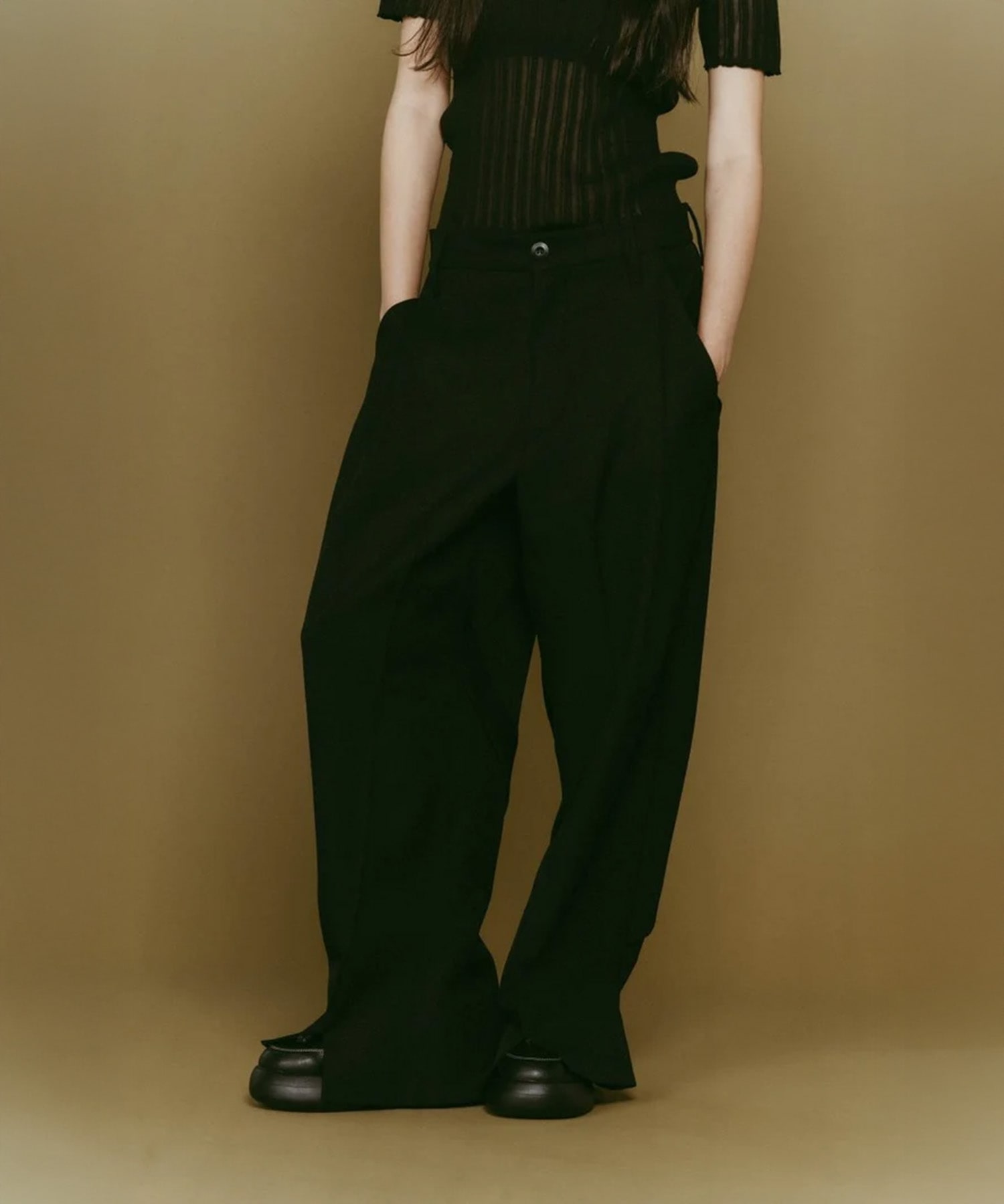 front slit pants