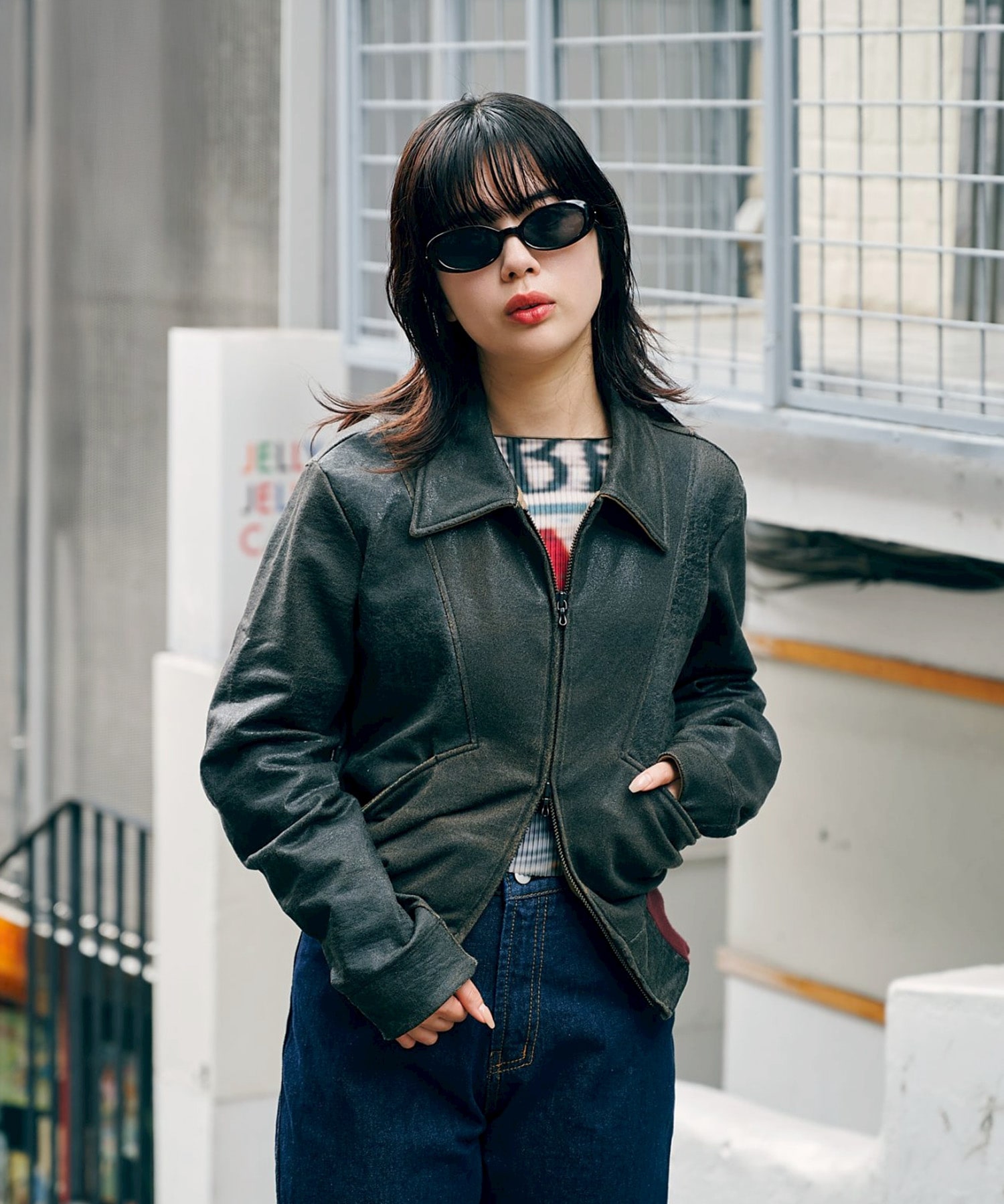 CRACK TERRY BLOUSON