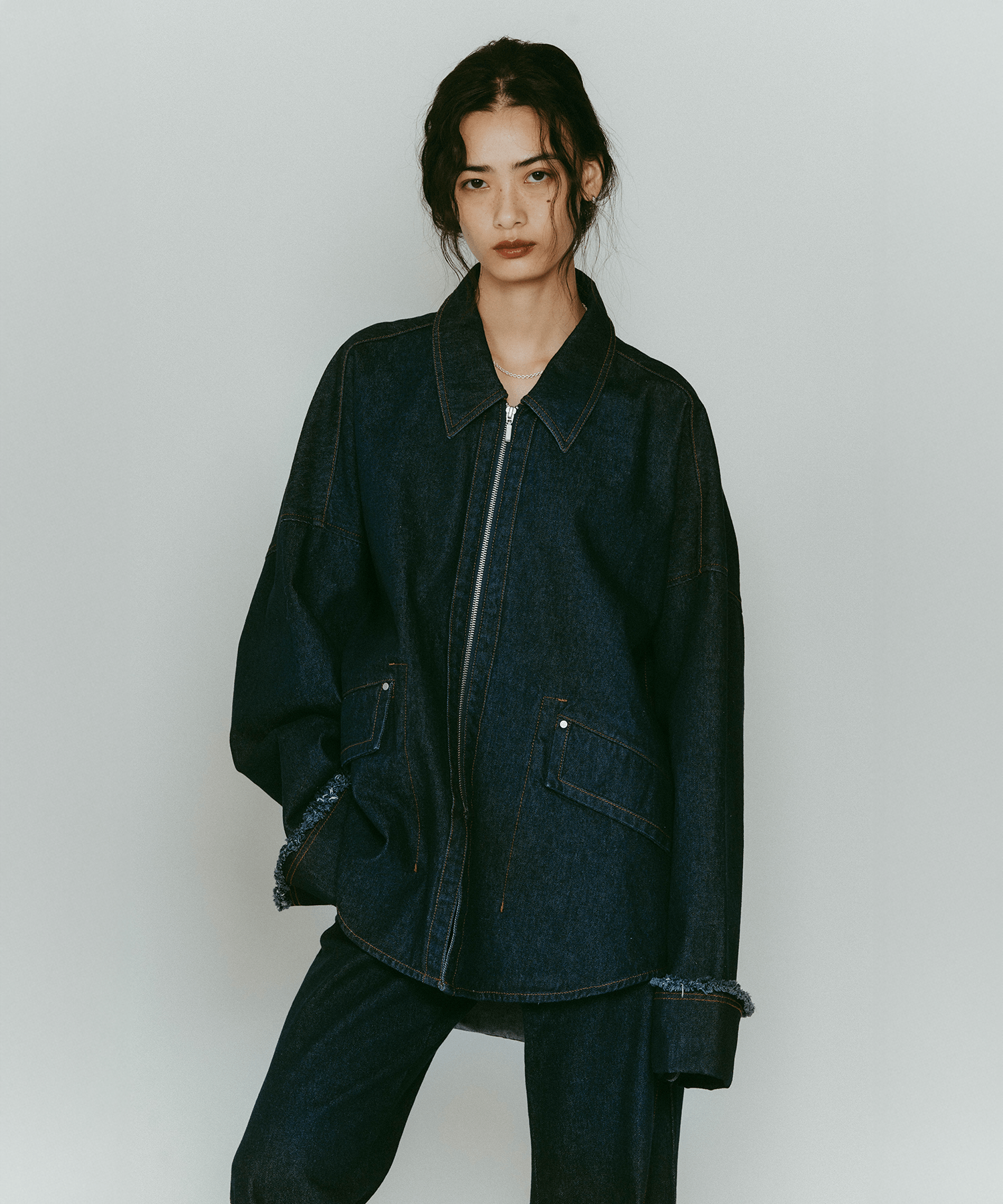 denim over shirt jacket(unisex)