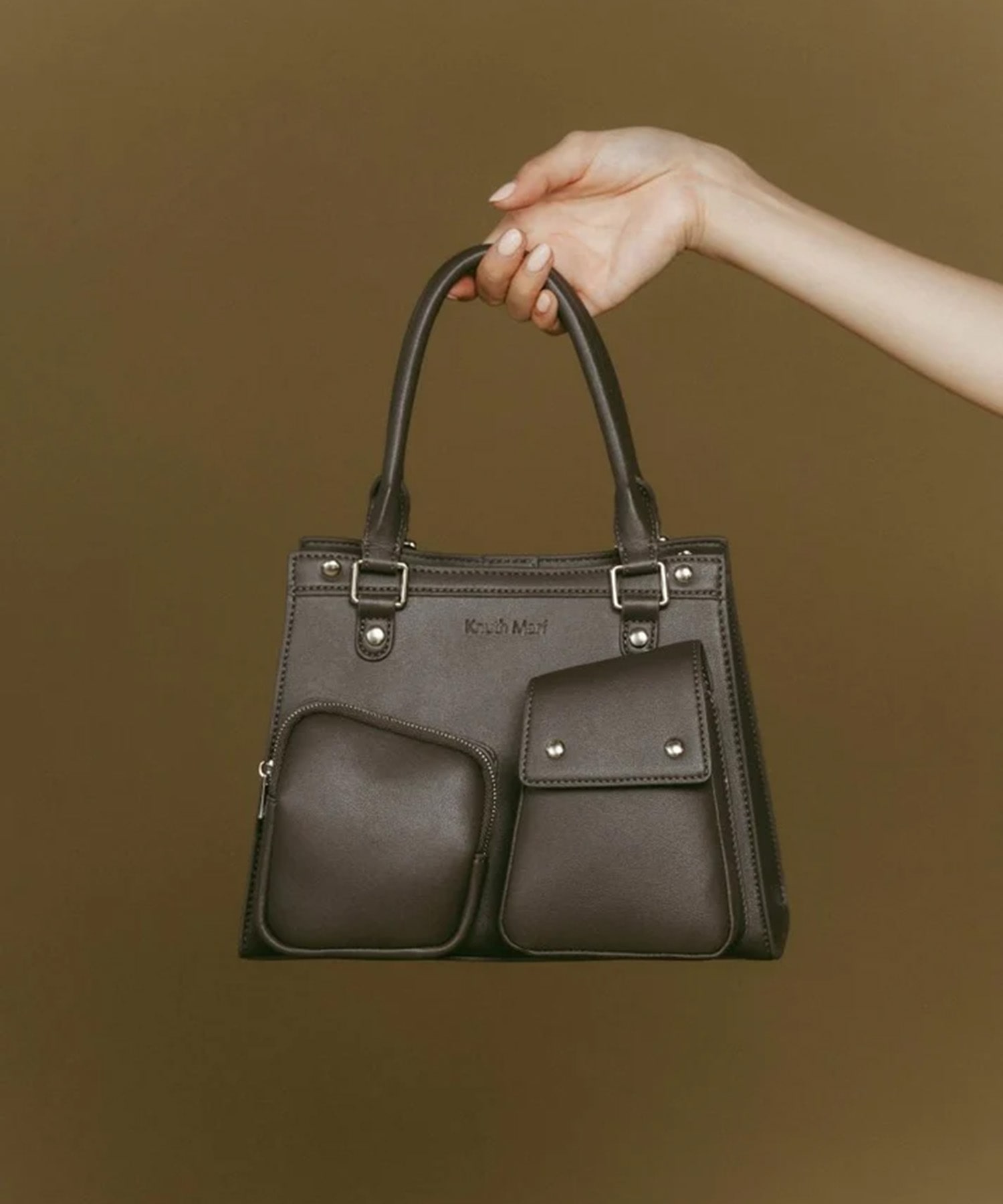 multi pocket hand bag