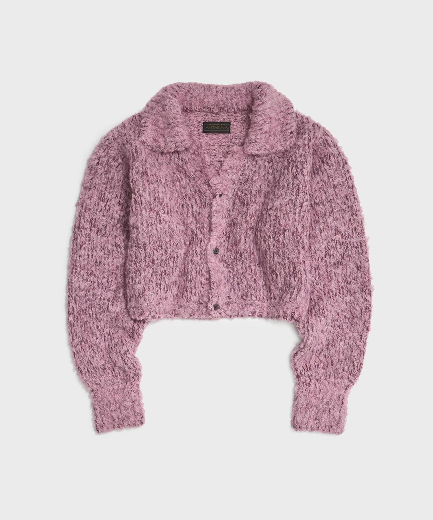 MIX FUR MOLE KNIT SKIPPER CARDIGAN