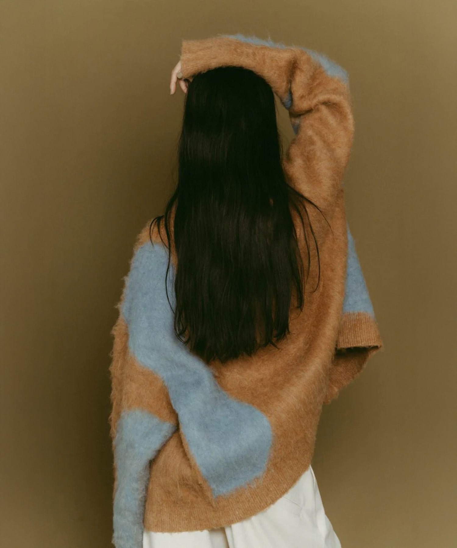 accent mohair cardigan(unisex)