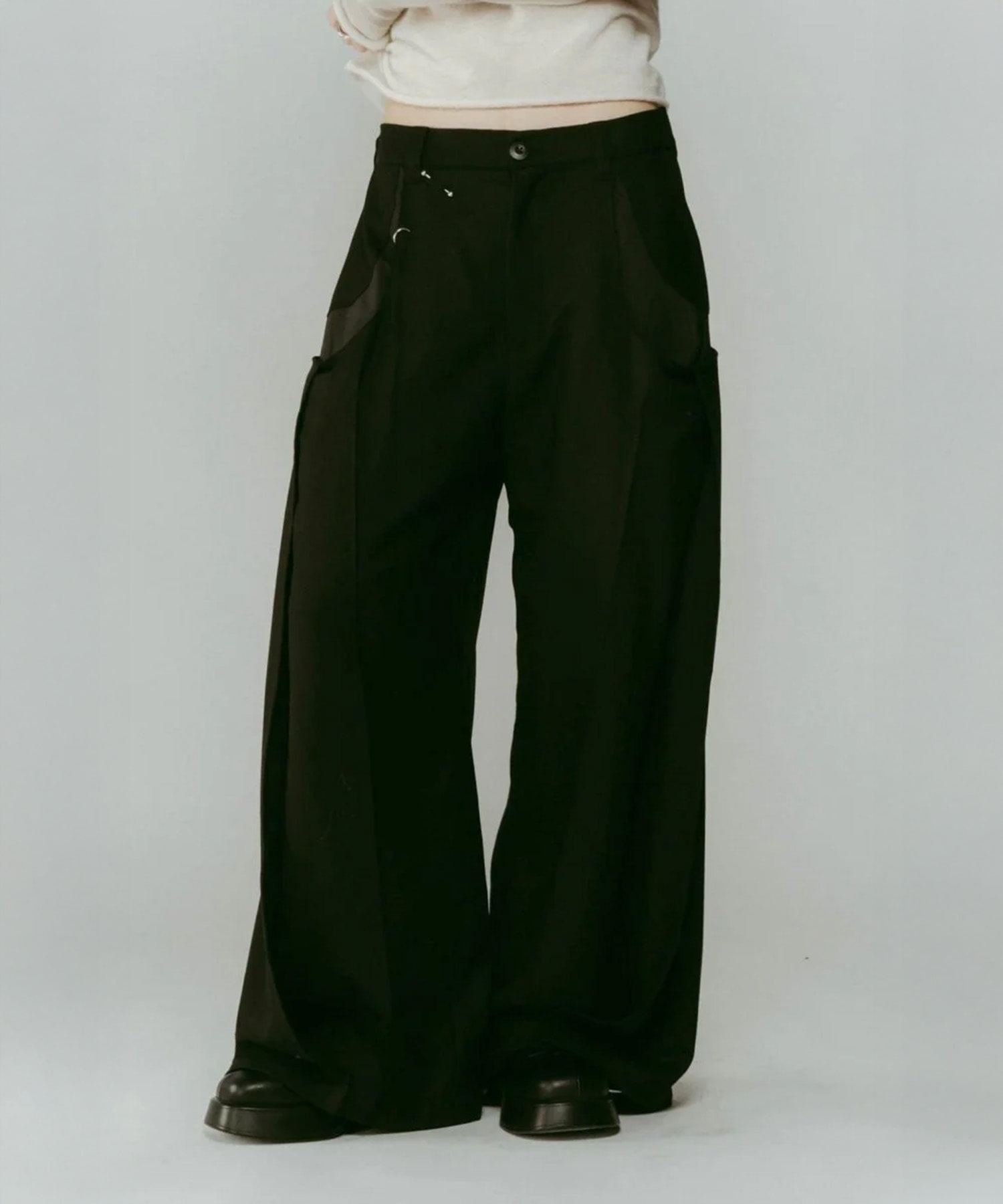 pierced drape pants(unisex)