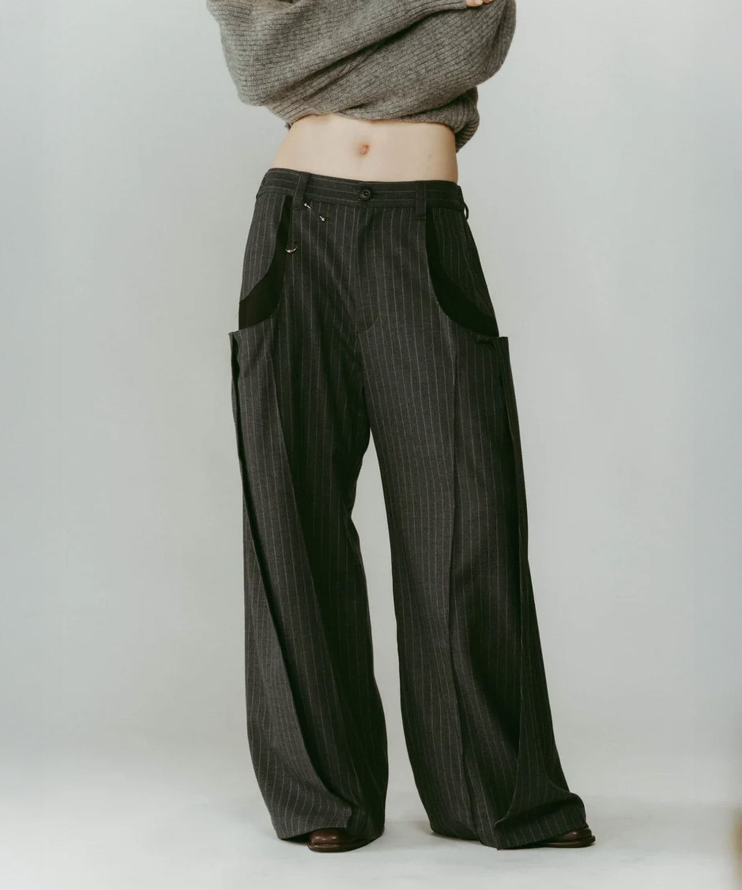 pierced drape pants(unisex)