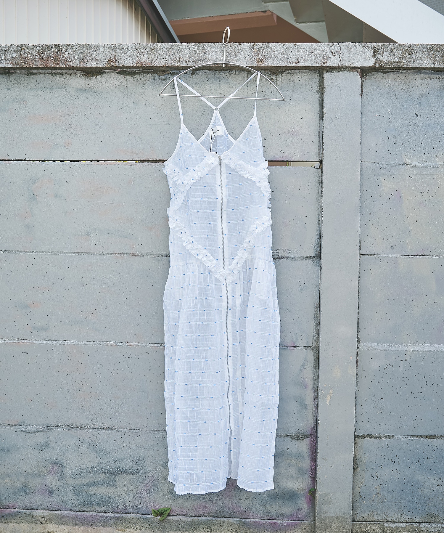 Original jacquard camisole dress