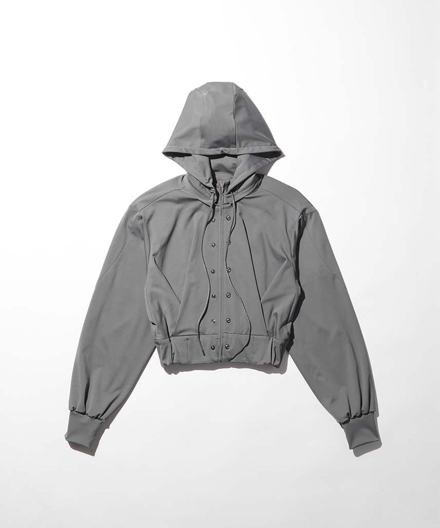 reversible structured zip hoodie