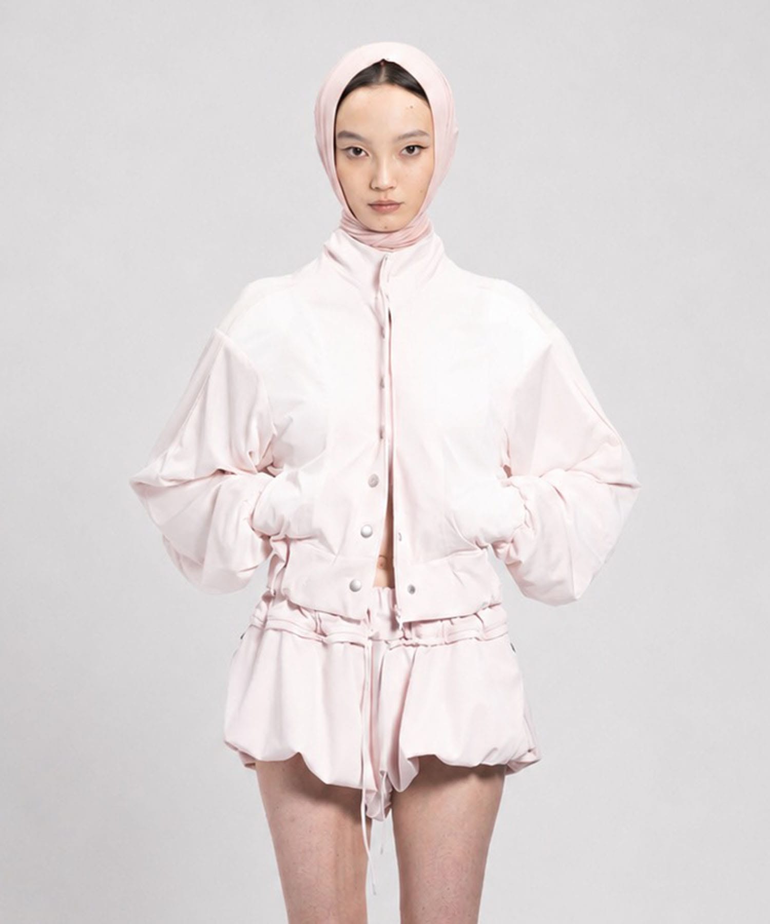 reversible structured zip hoodie
