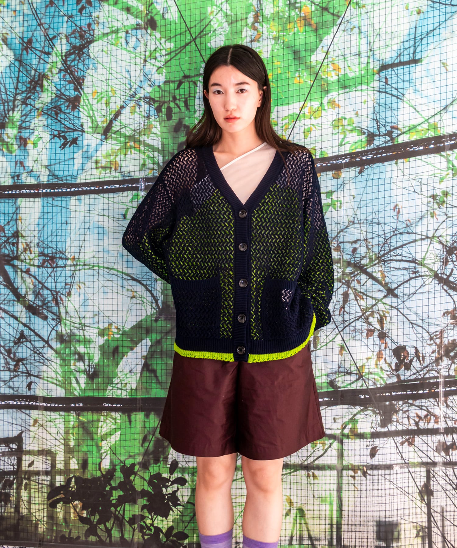 Inside Out 2 Layers Cardigan