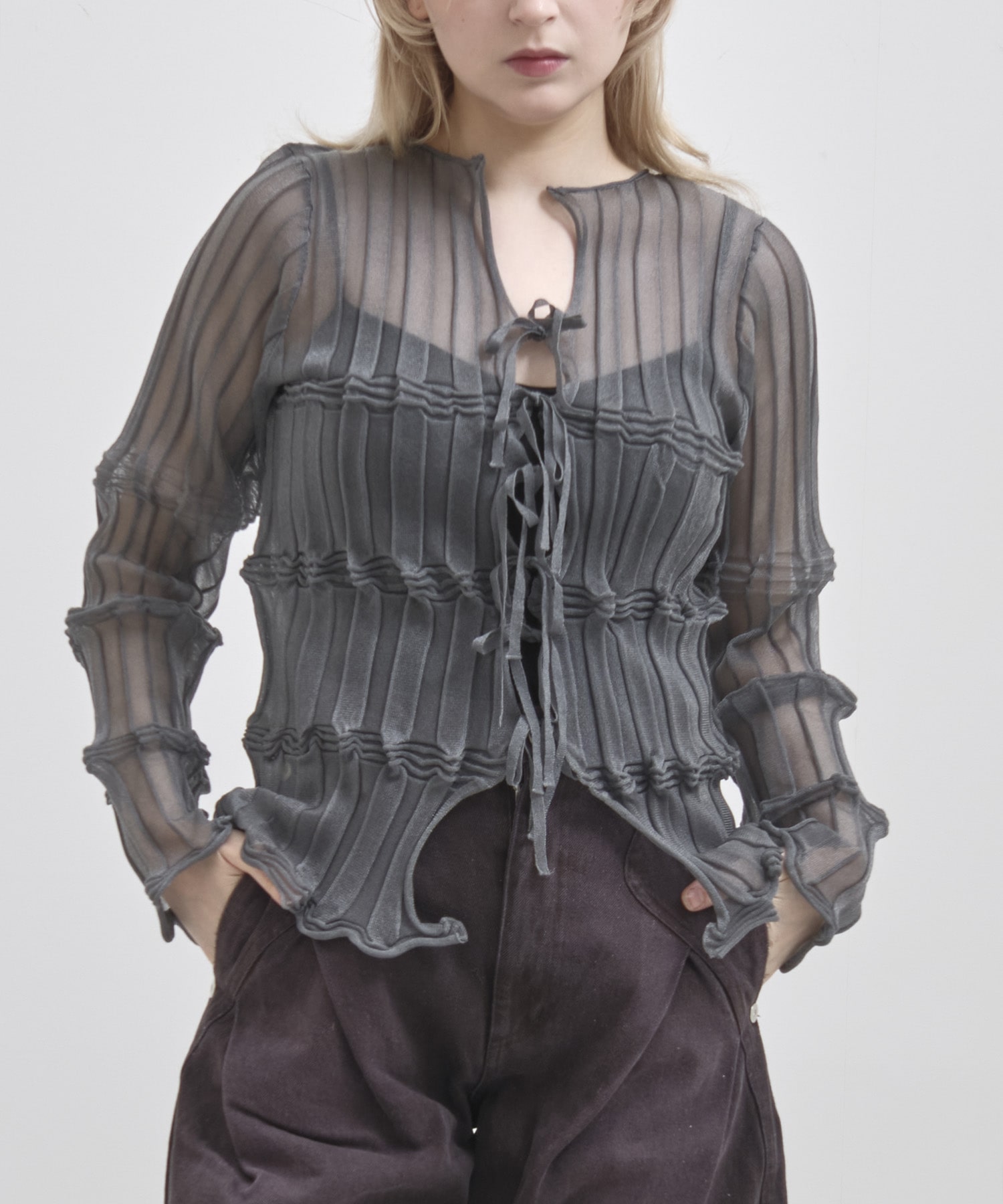 sheer flow cardigan