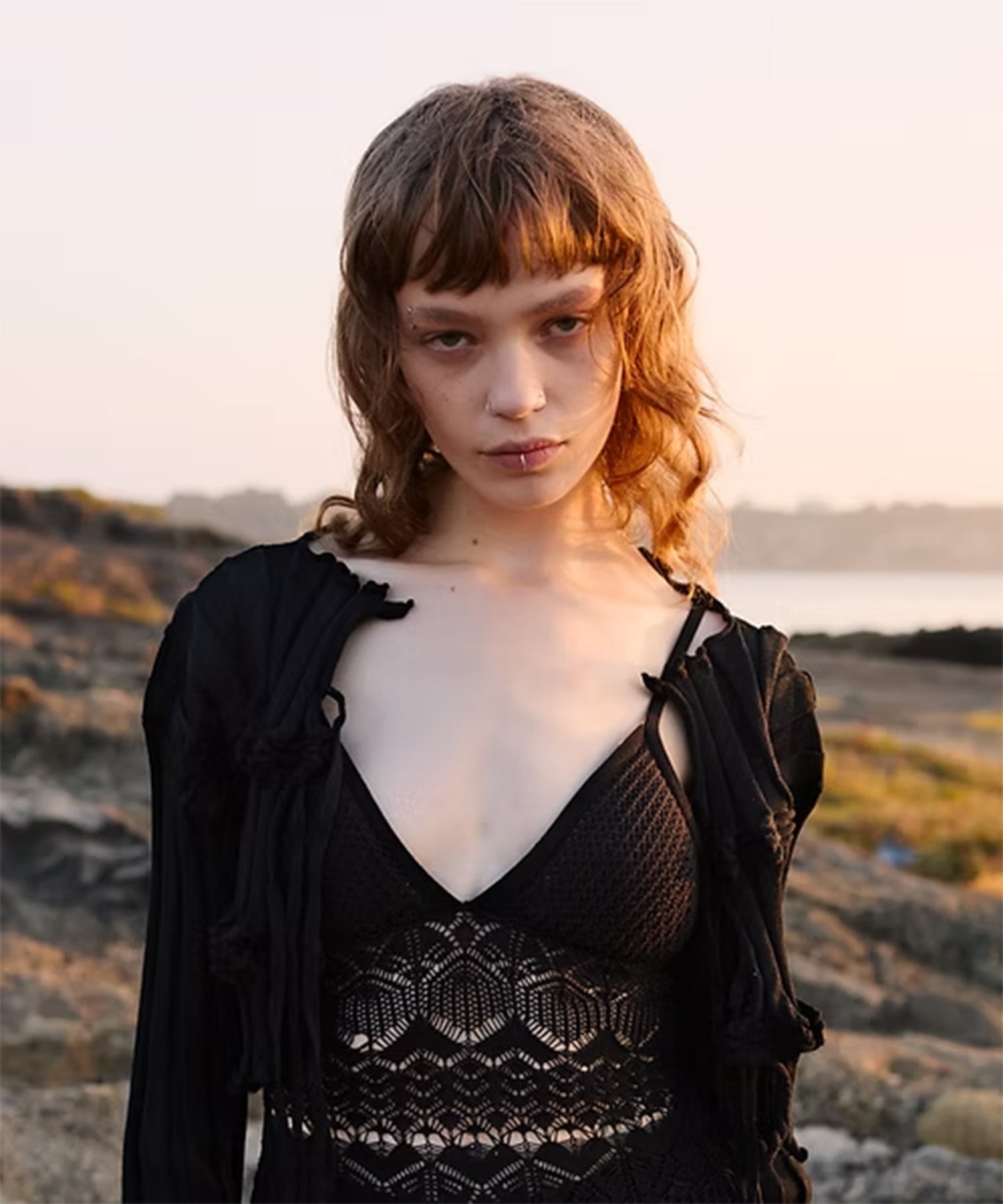 openwork bodysuit