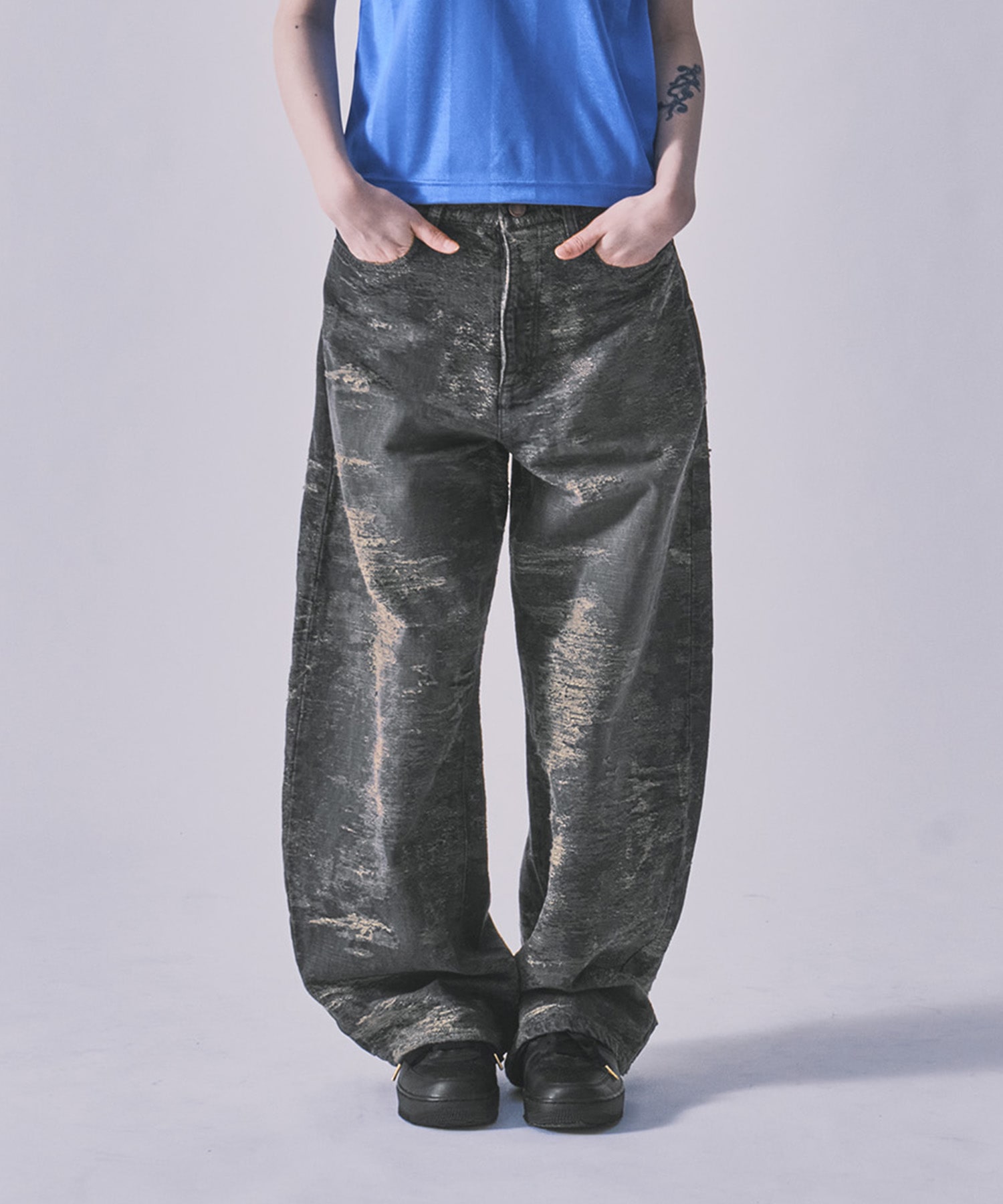 別注 DENIM CURVELEGPANTS