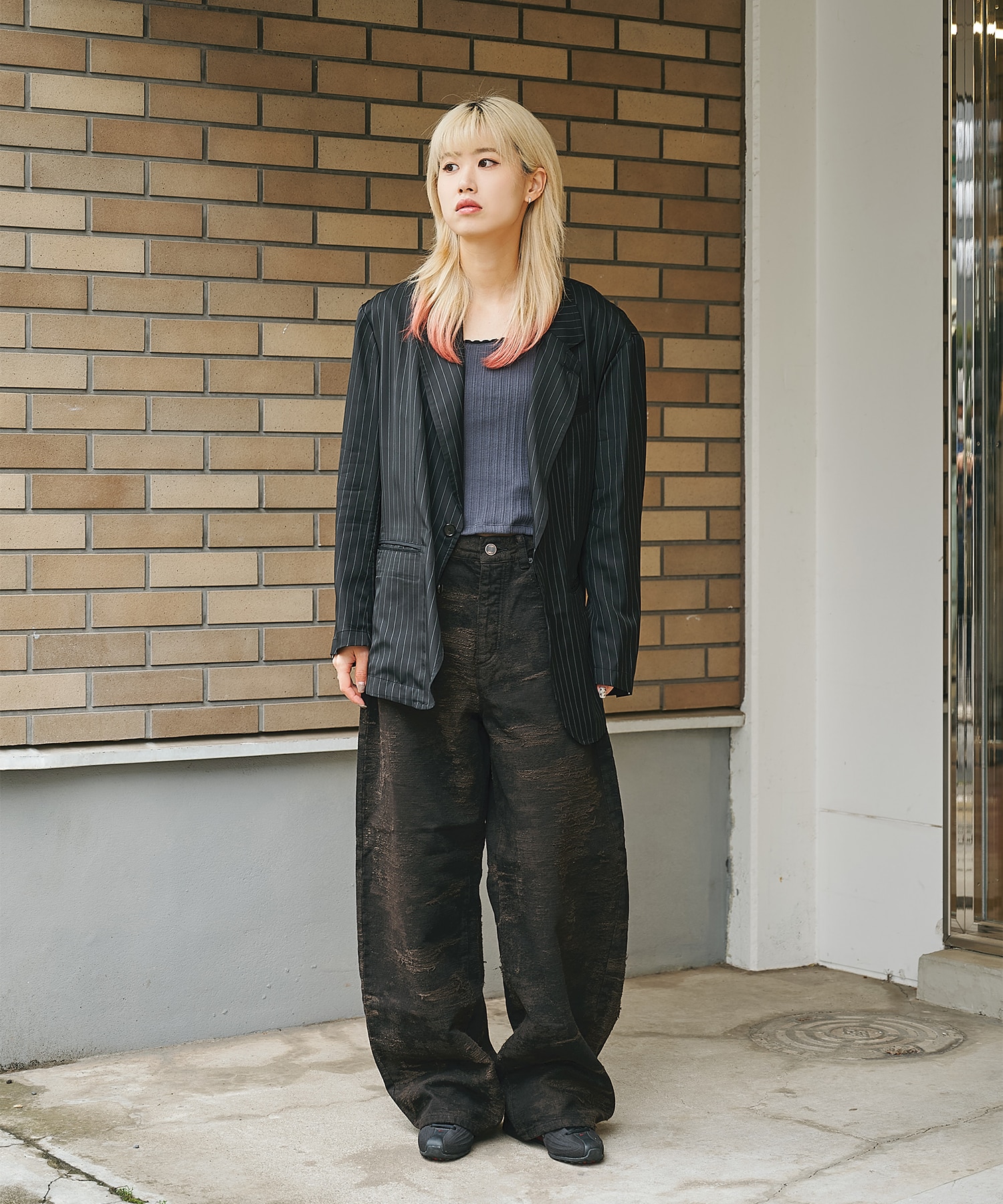 別注 DENIM CURVELEGPANTS