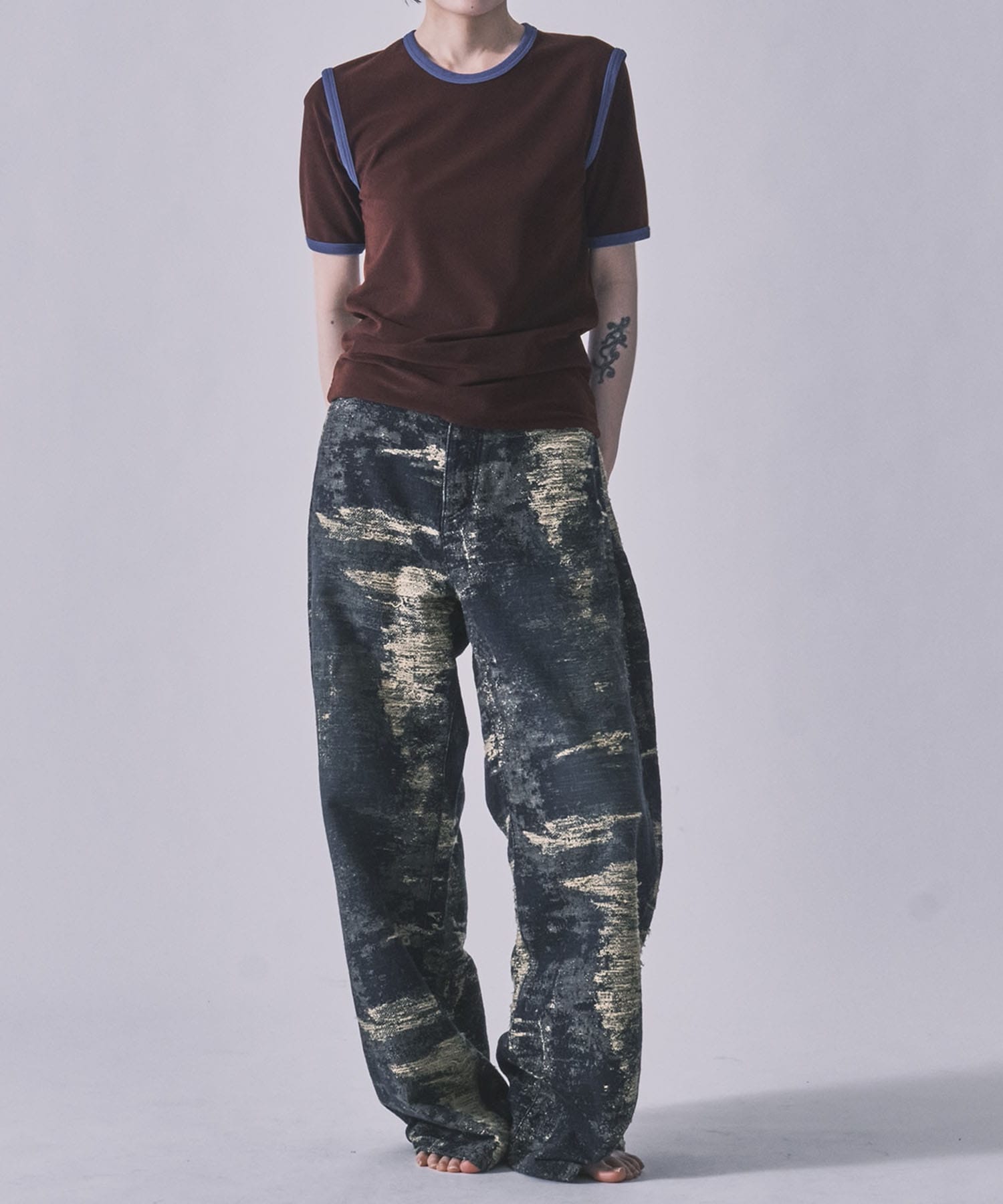 別注 DENIM CURVELEGPANTS