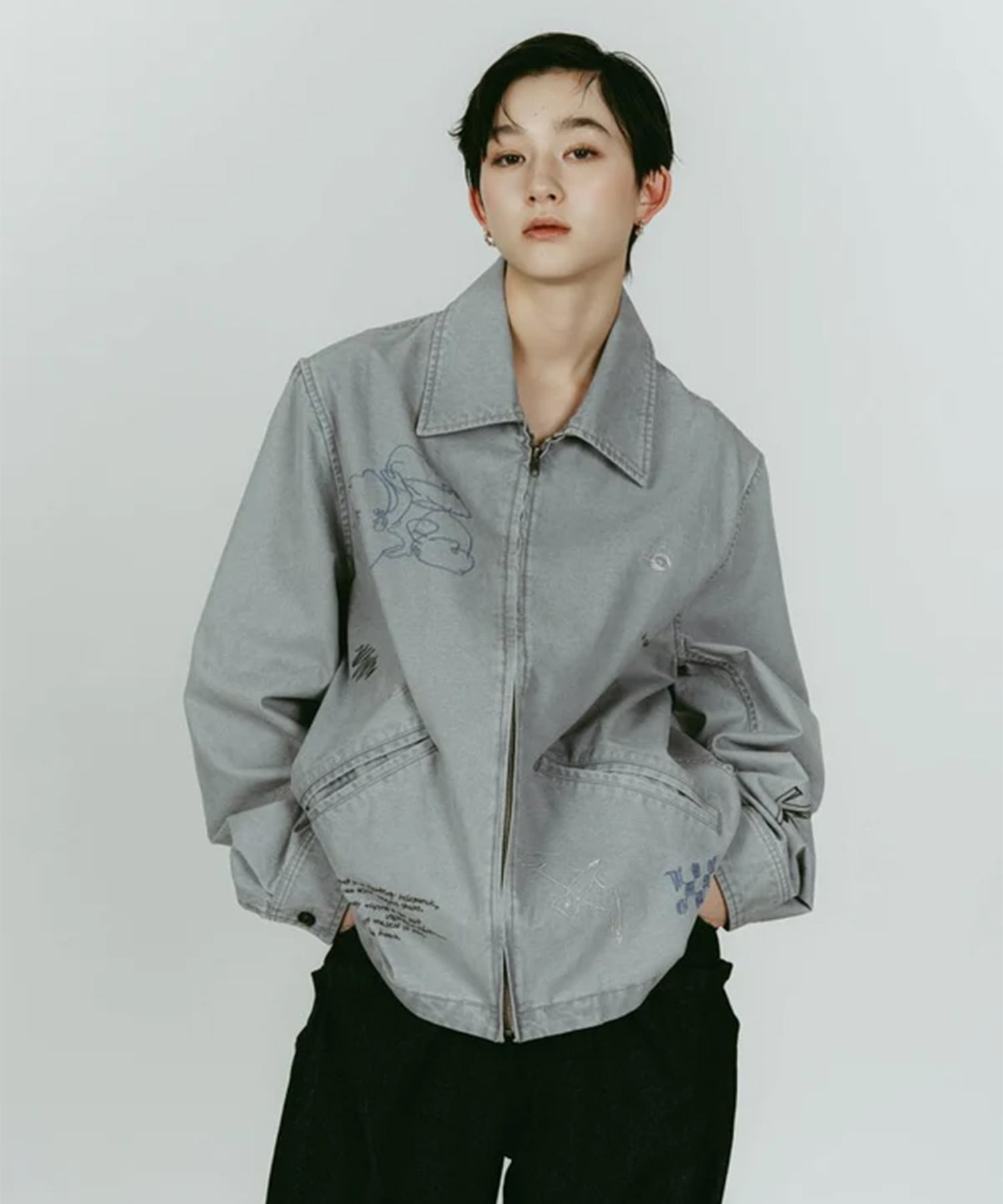 embroidered jacket(unisex)