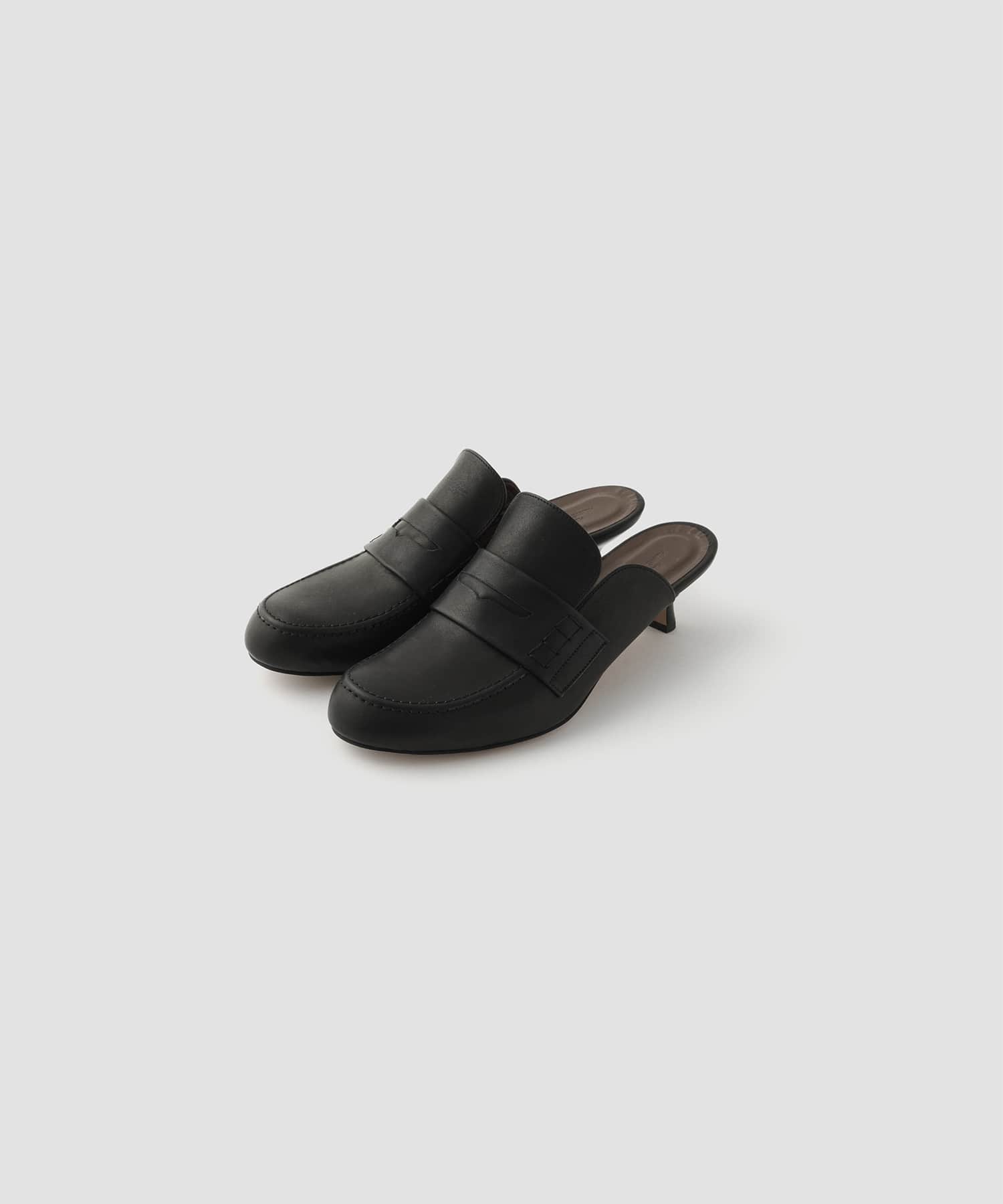 COW LEATHER LOAFER MULE