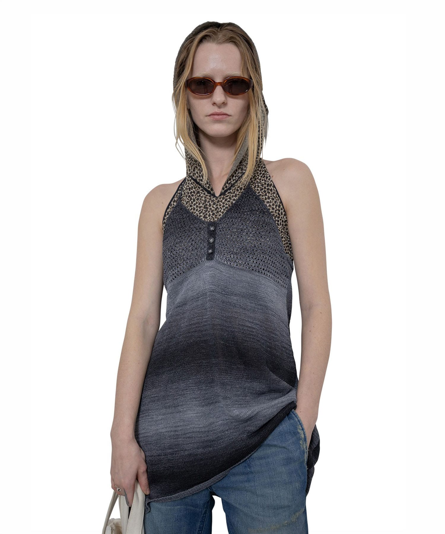 Multi-colored Knit Dress