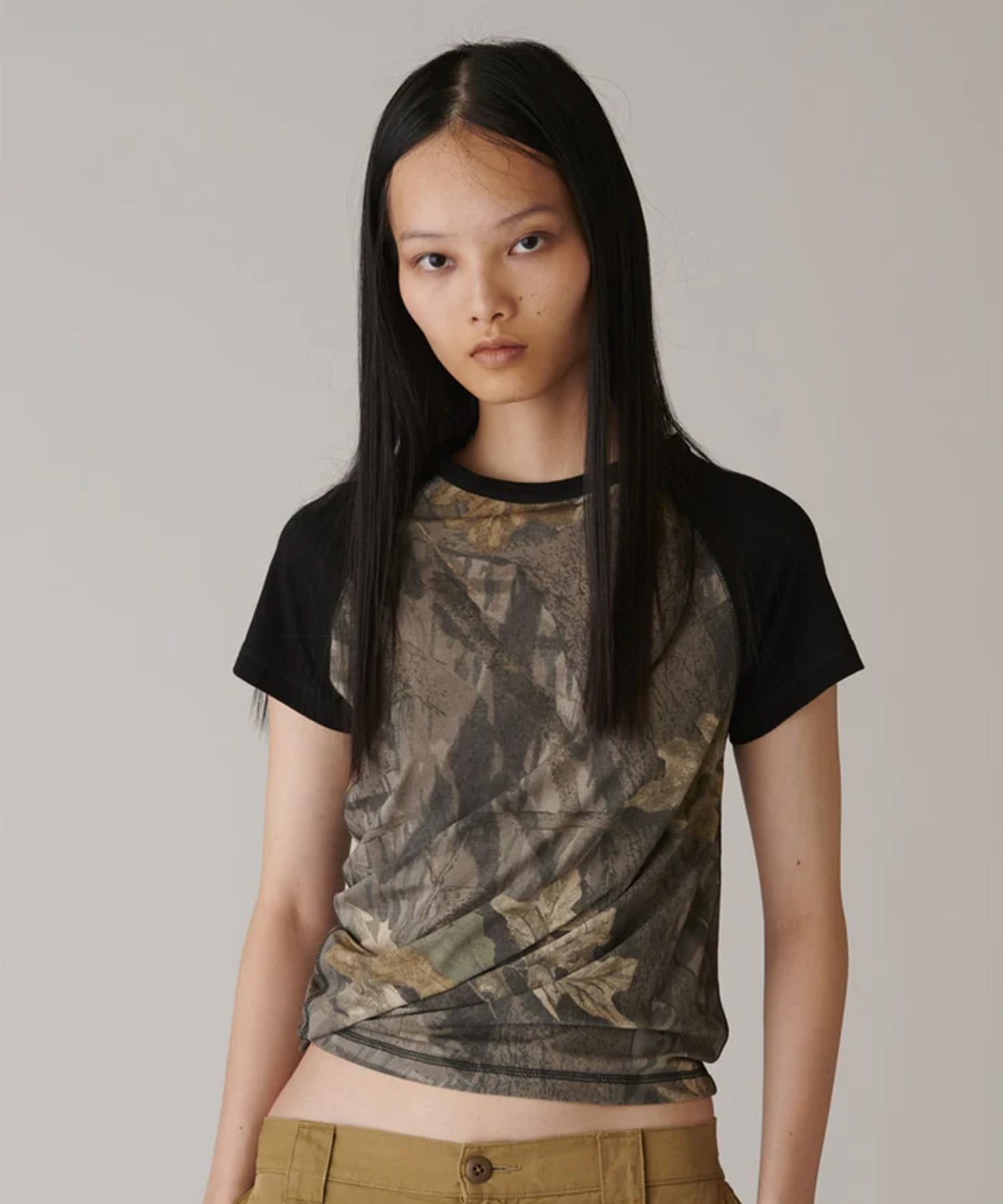 Cotton Silk Raglan Short Sleeve