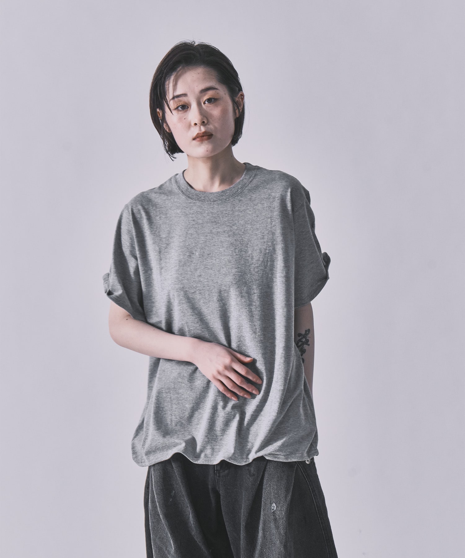 Raffy Gauze Wire Tee