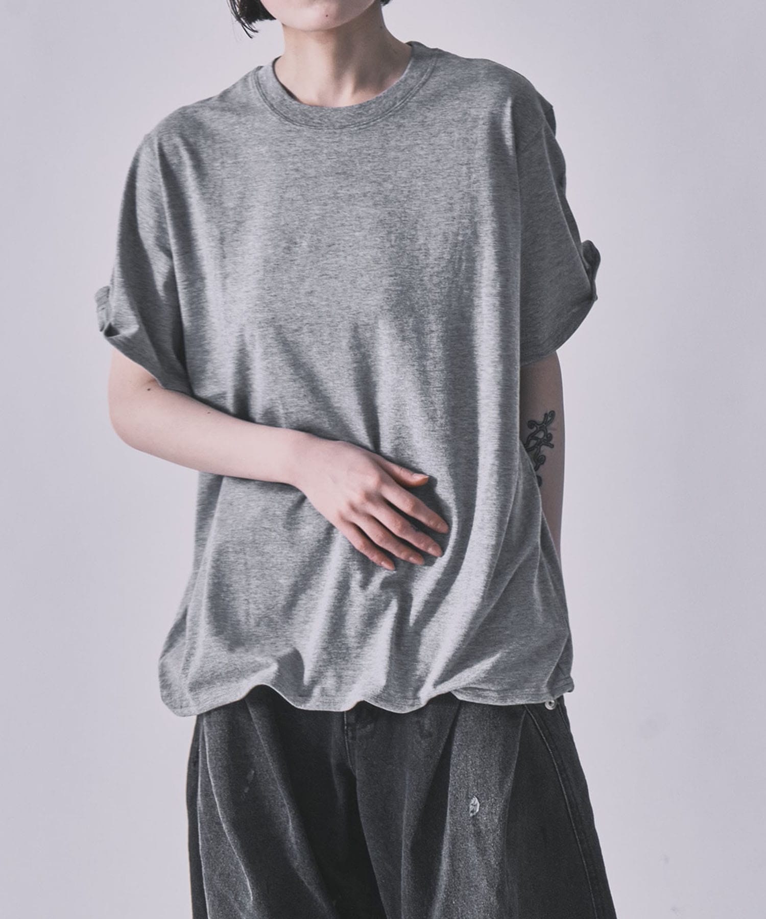 Raffy Gauze Wire Tee