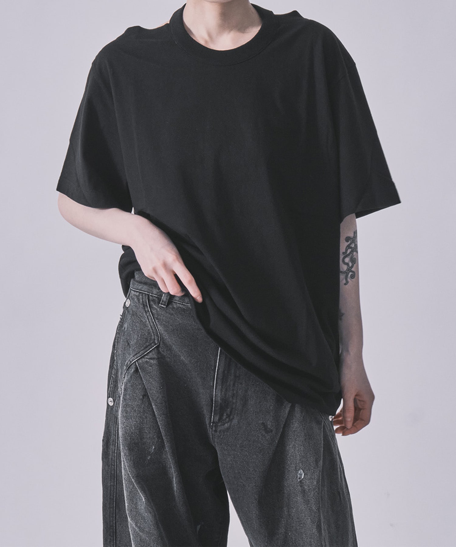 Raffy Gauze 2-Way T-Shirt