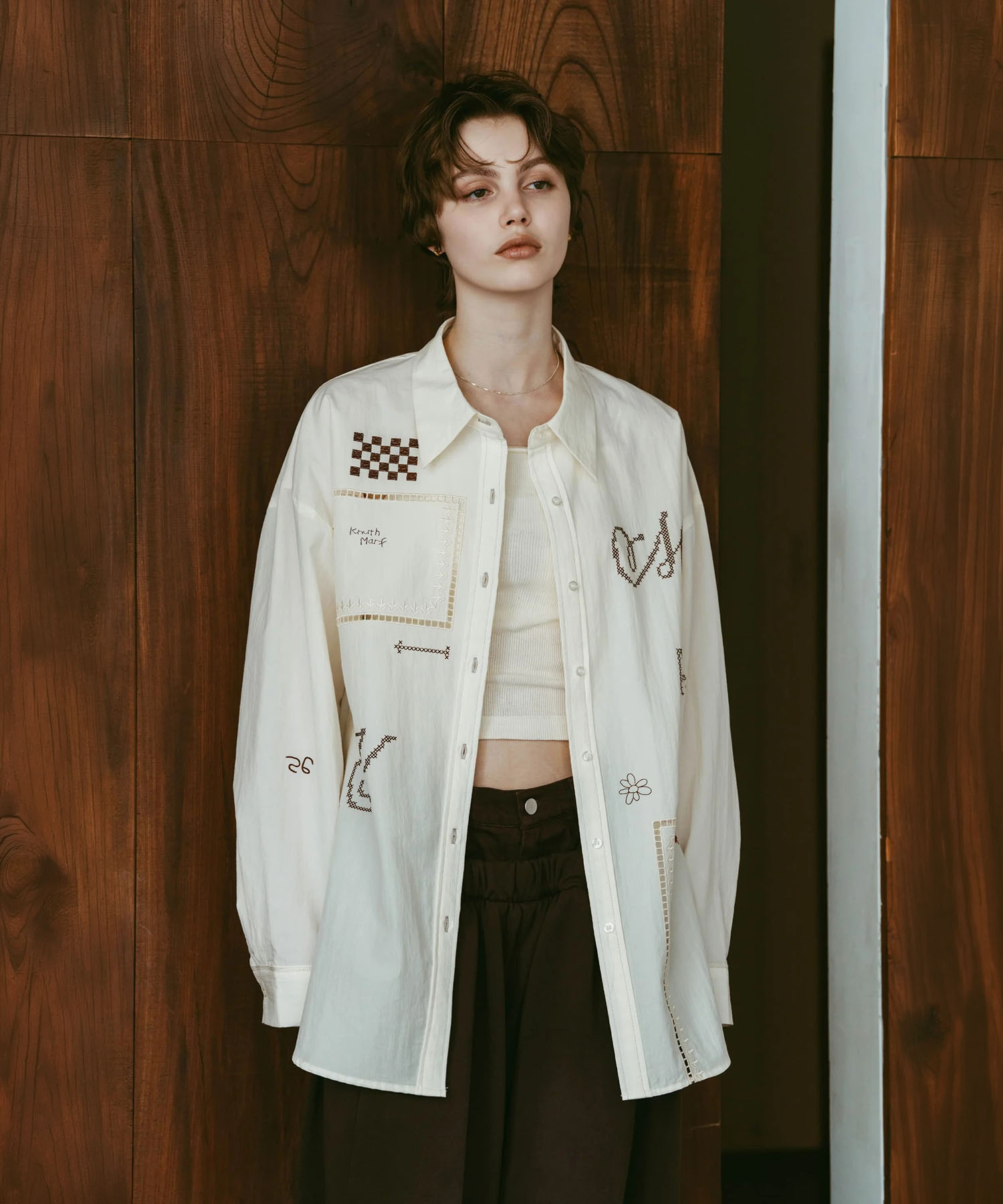 embroidered shirt(unisex)