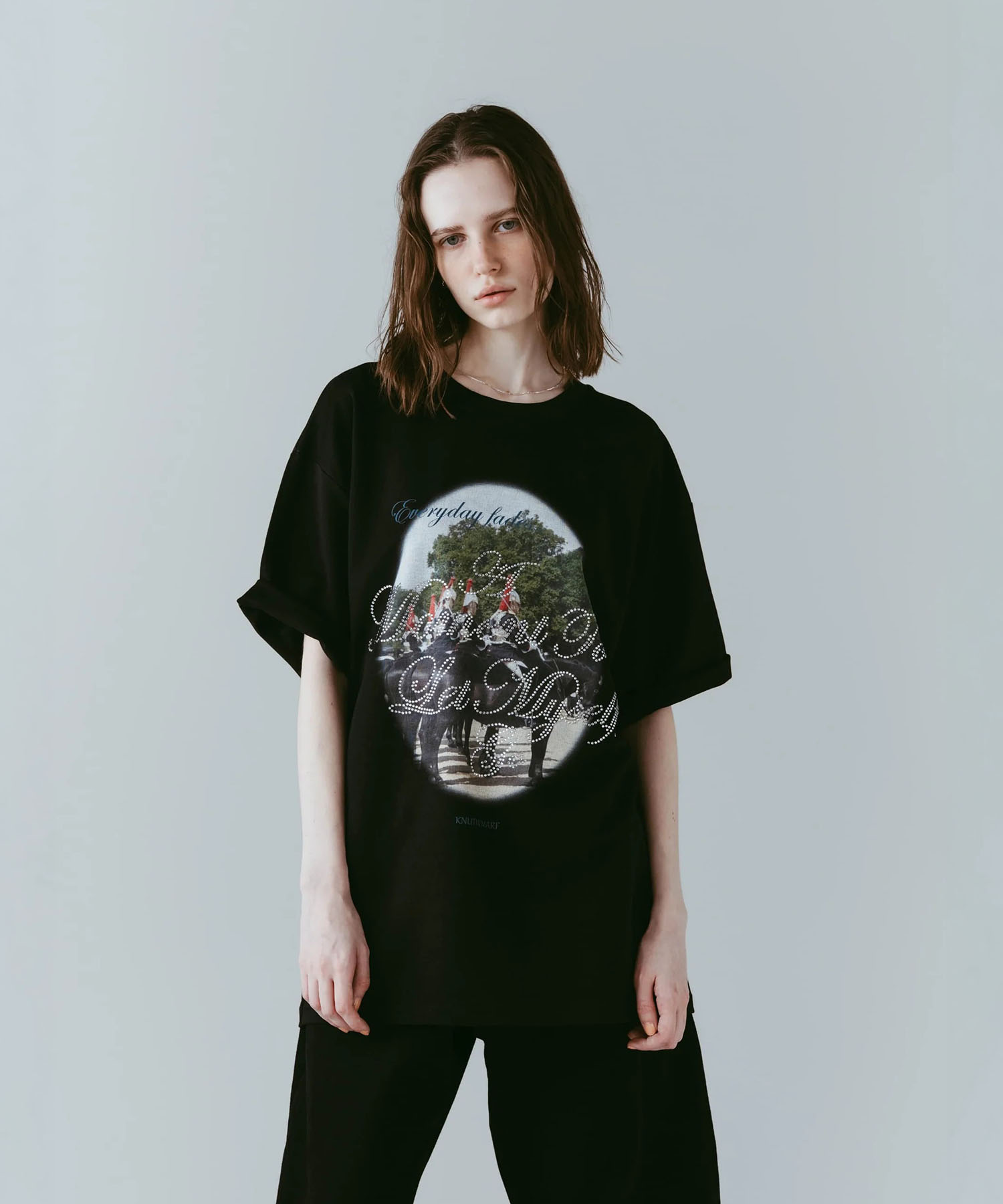 rhinestone graphic tee(unisex)