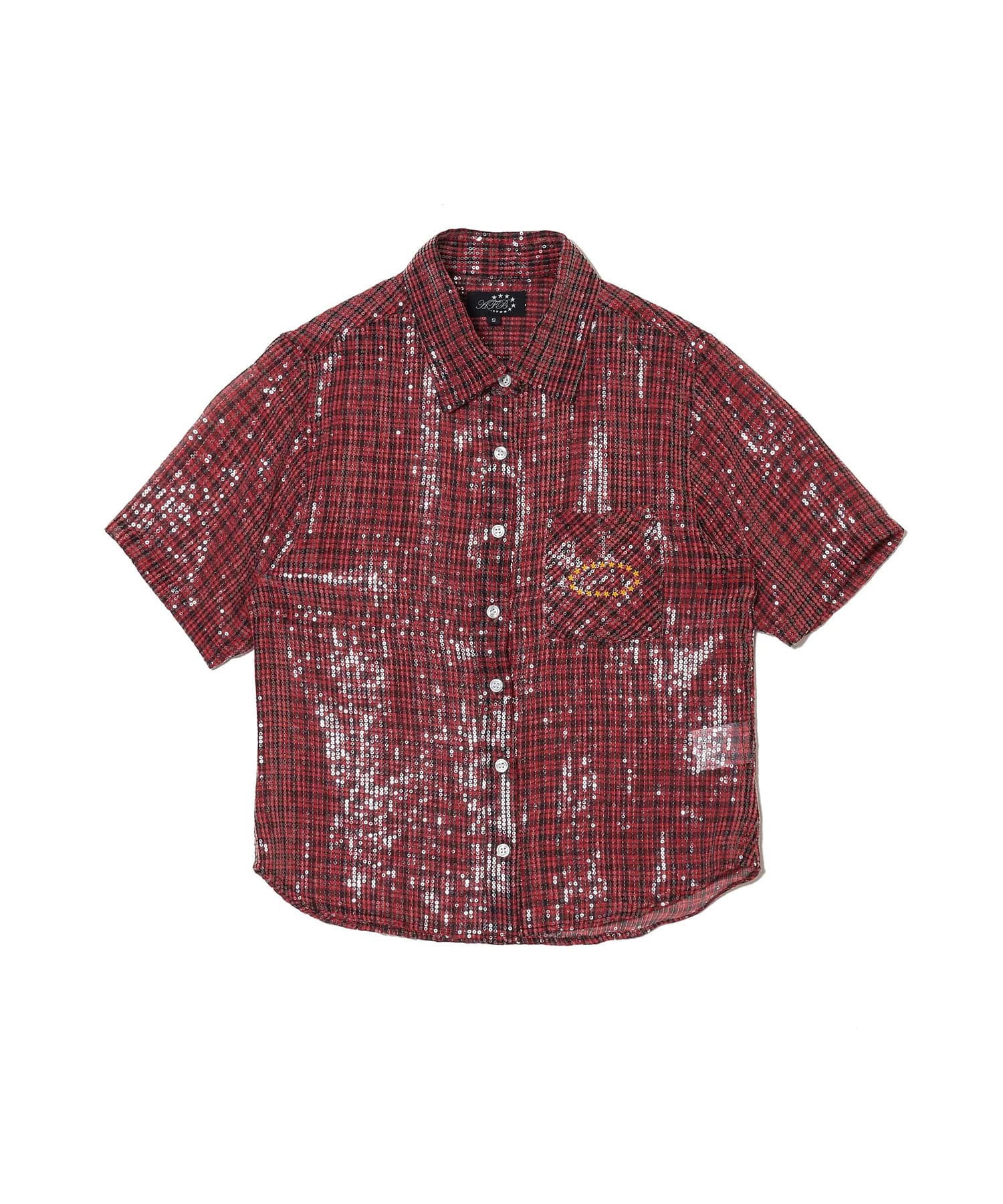 WMS SHEER SPANGLE SS SHIRTS