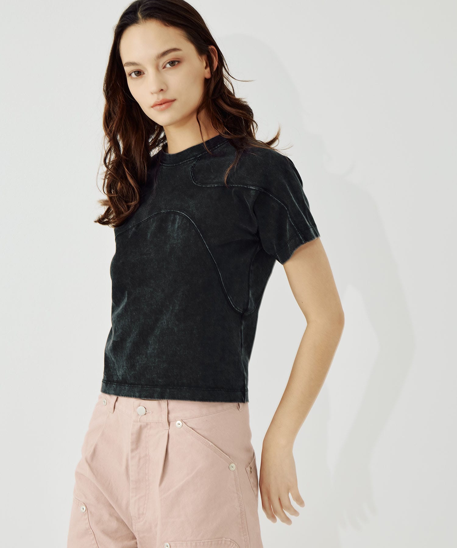 panel short sleeve tee