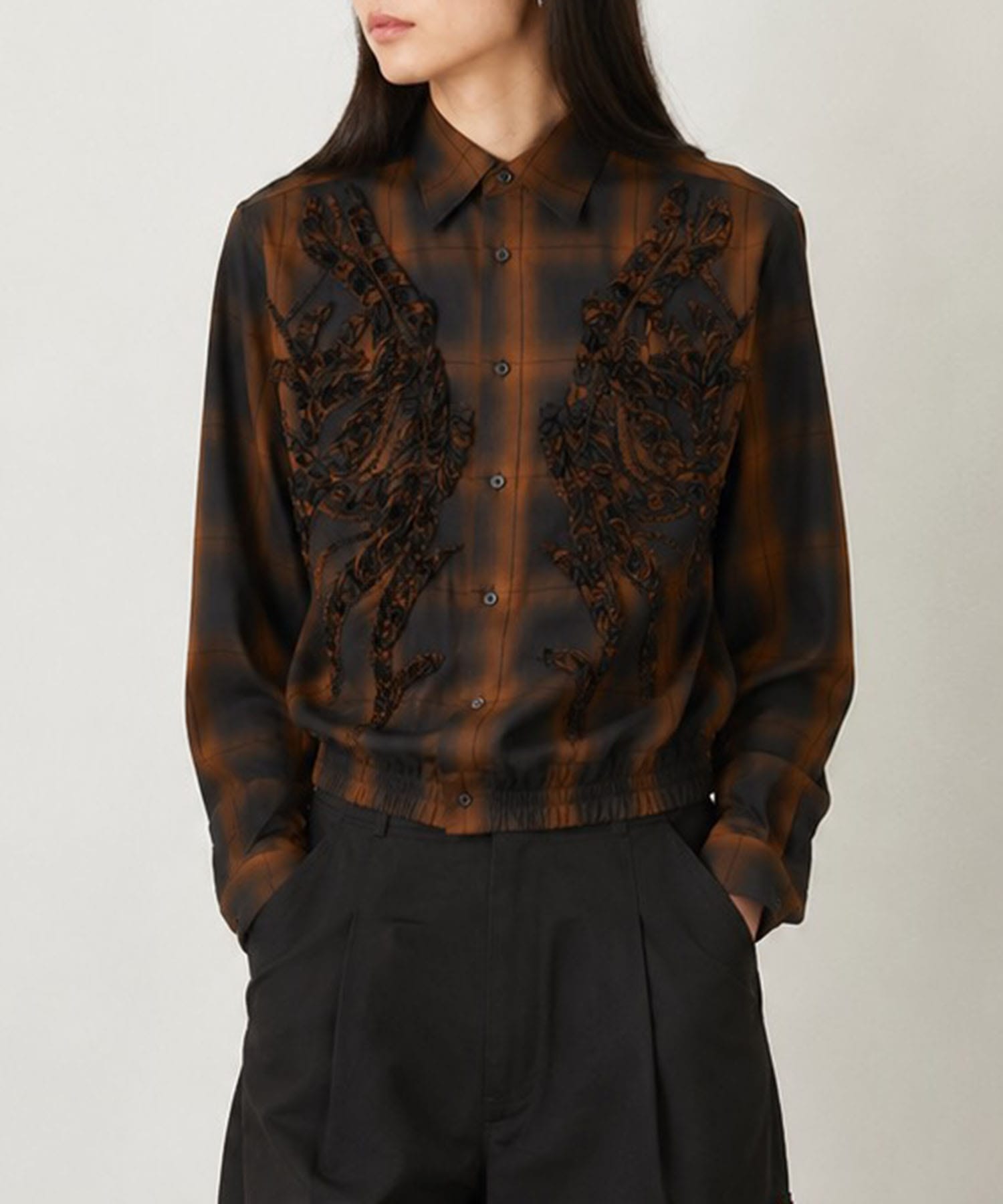 EMBROIDERED BLOUSON SHIRT