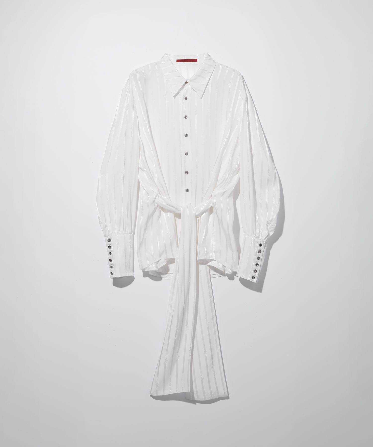 mukcyen jacquard stripe shirt