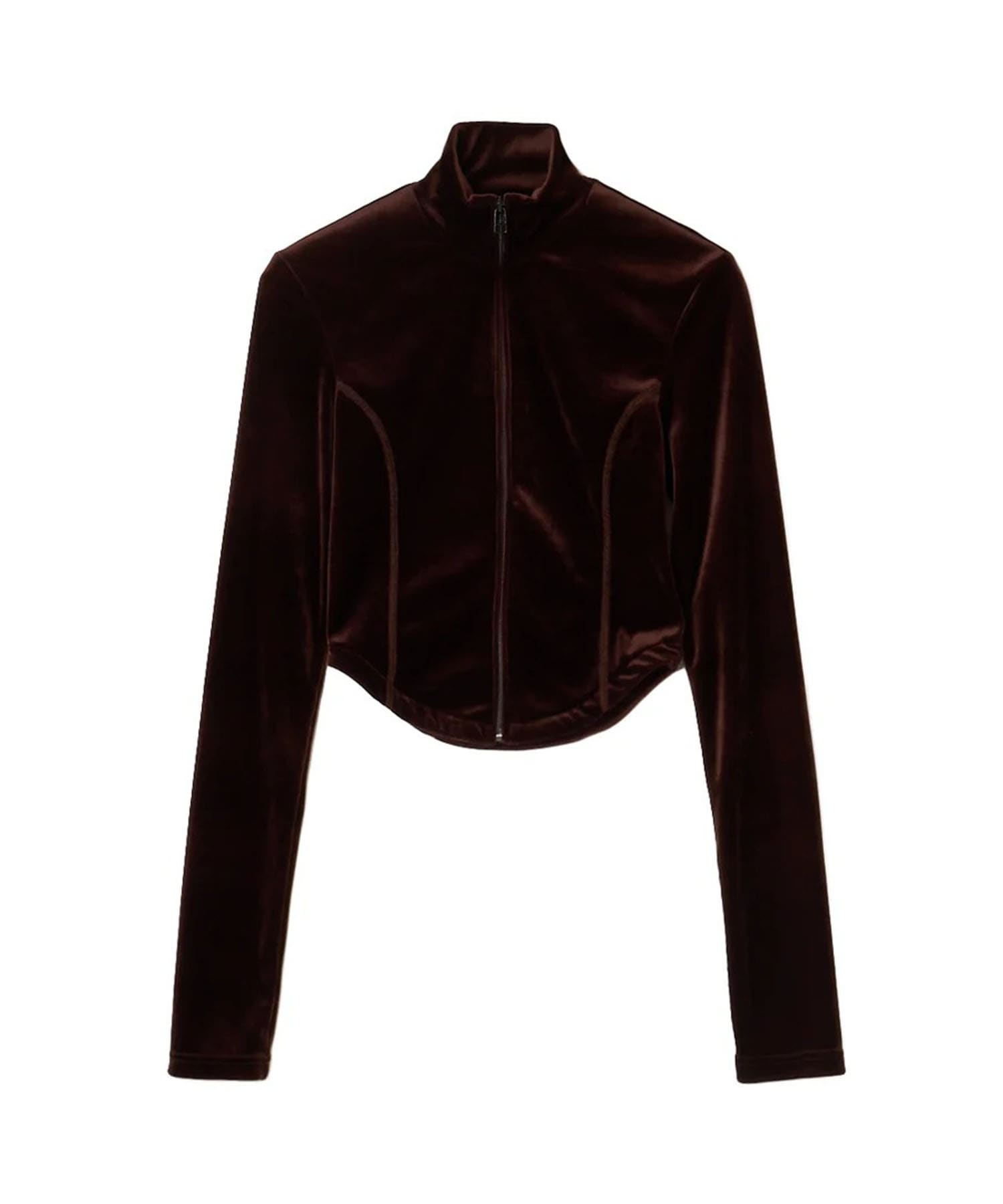 Velvet Zipup Top