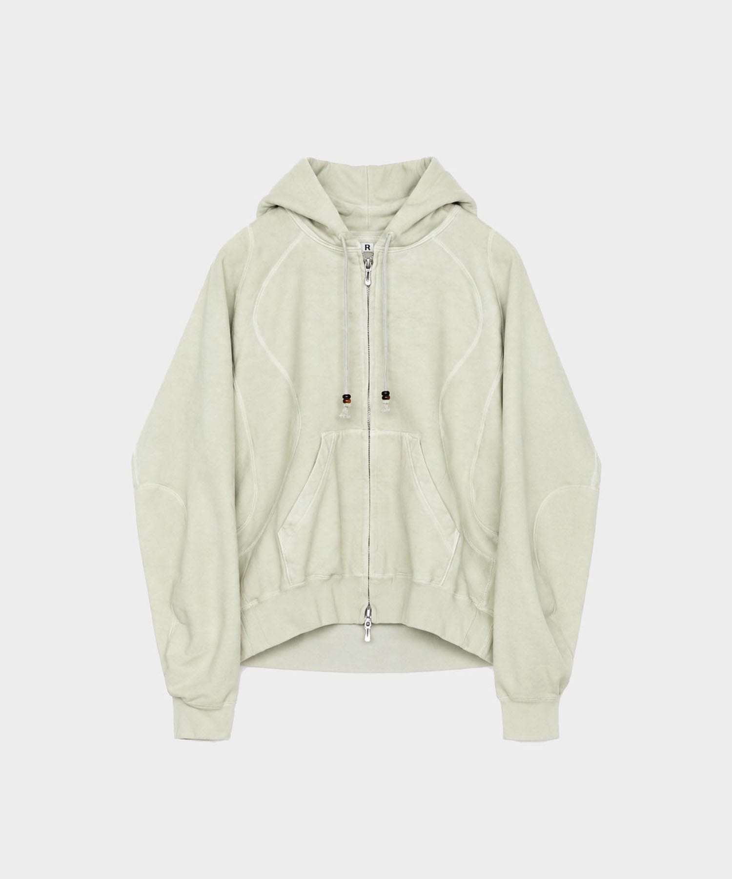PANELED ZIP UP HOODIE
