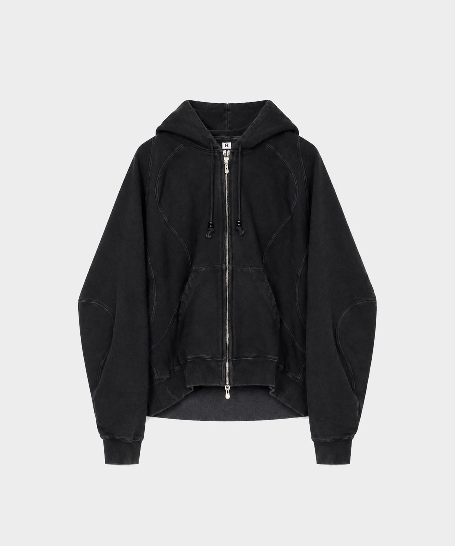 PANELED ZIP UP HOODIE