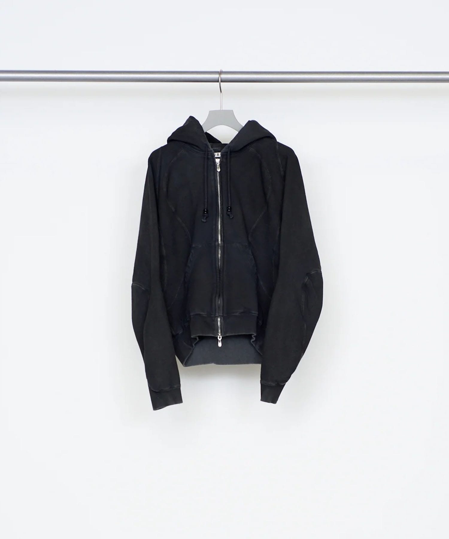 PANELED ZIP UP HOODIE