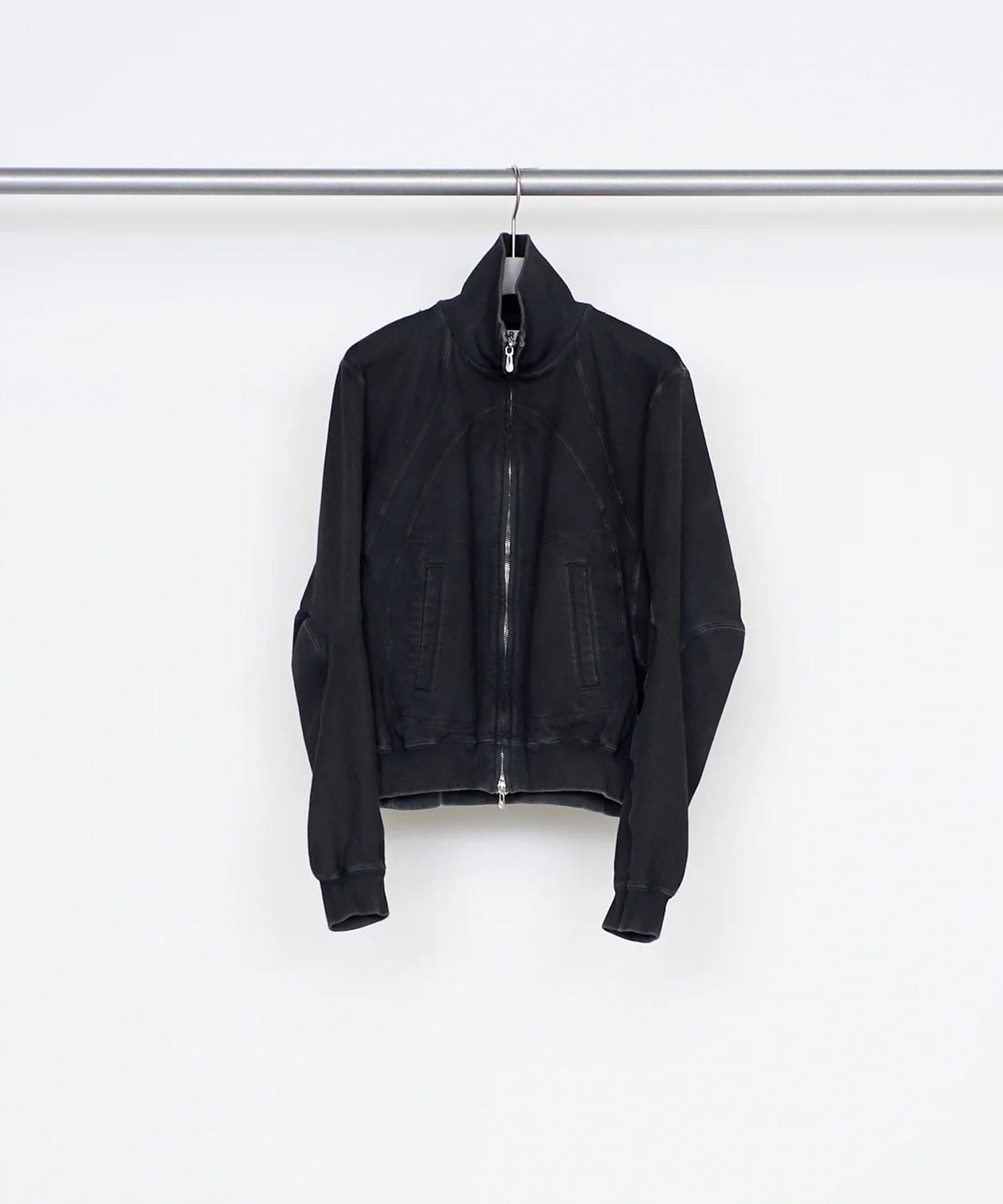 PANELED ZIP UP SWEAT SHIRT
