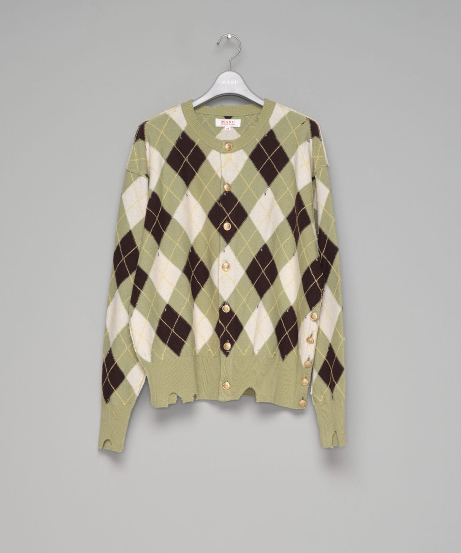 DIAMOND SCRAPED CARDIGAN